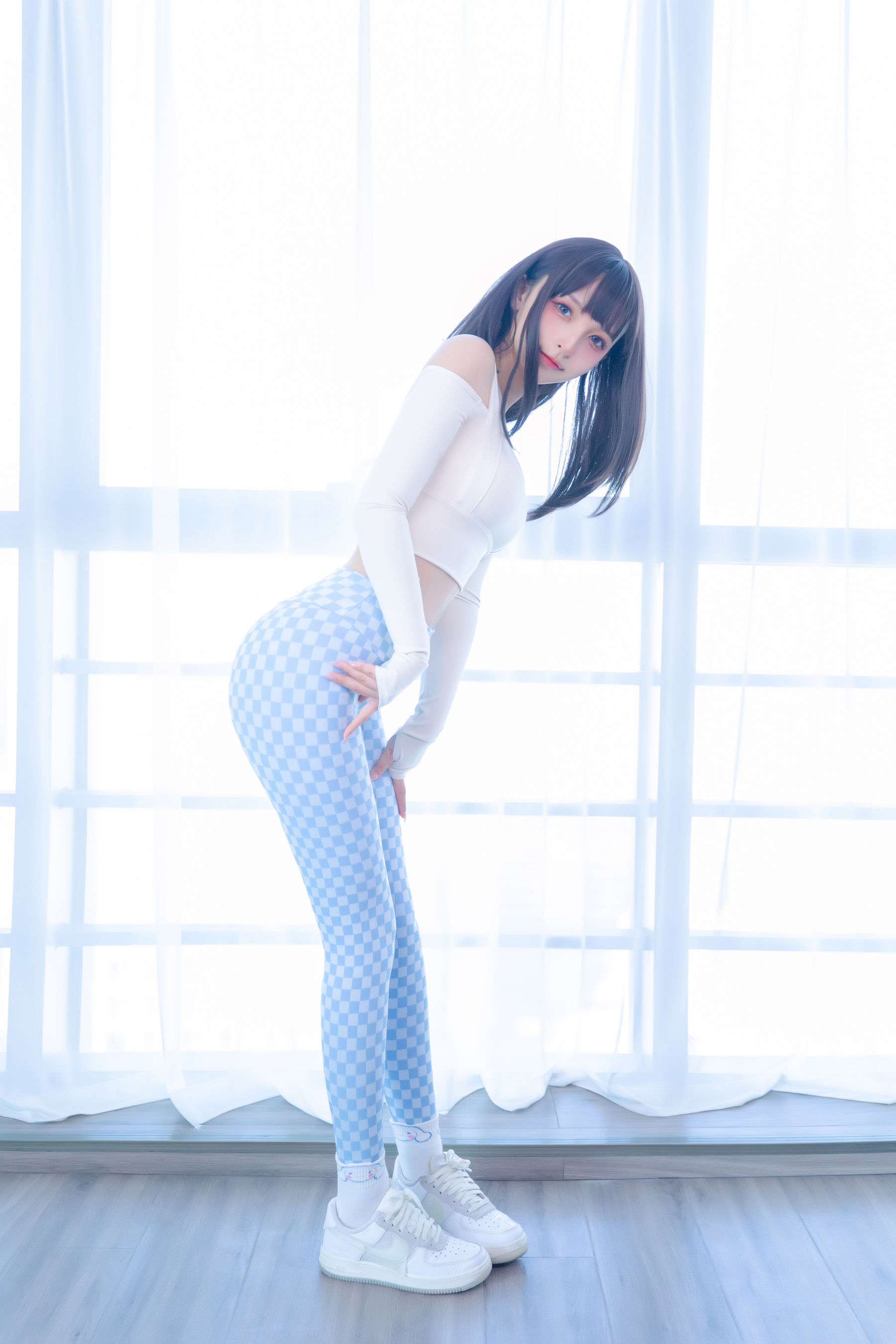 Welfare COS Lolita Shenli Banzhen Winter -Blue and White Grid