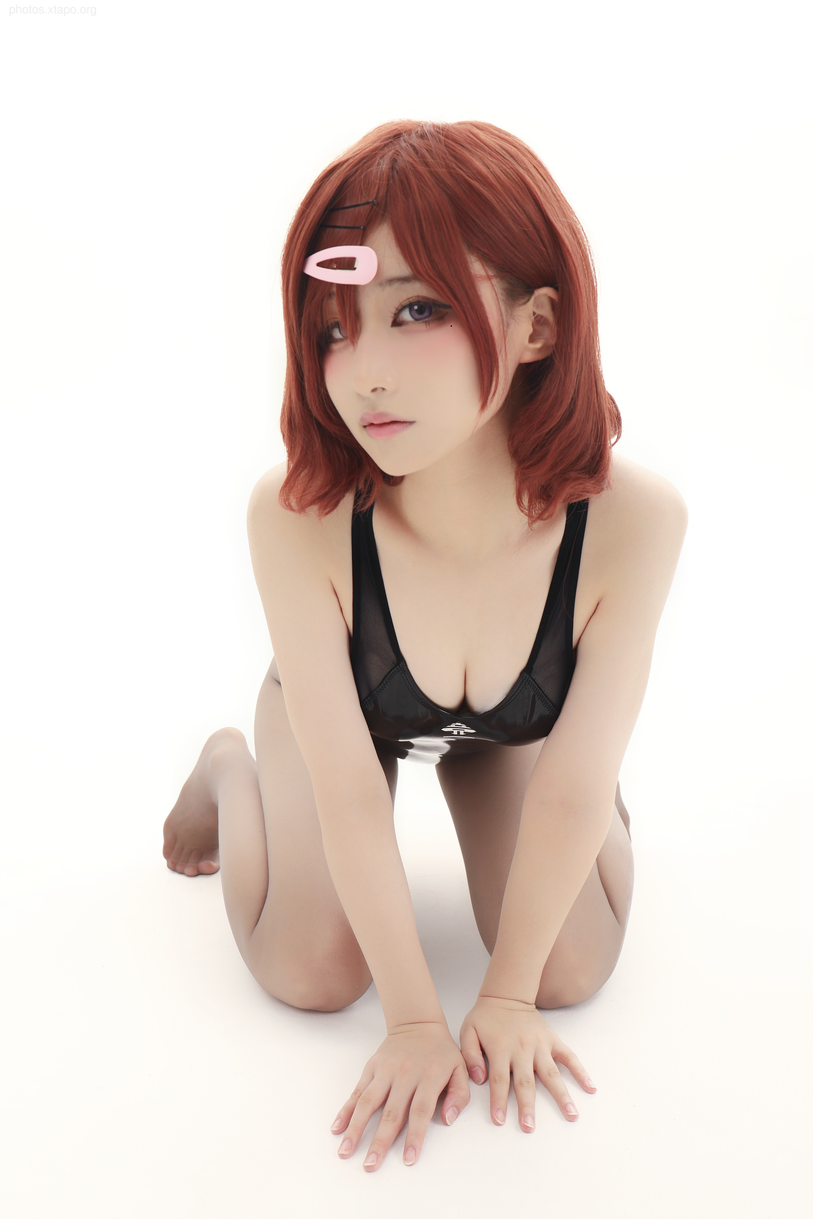 Younian Youmeko 樋 Swimming no shirt gray silk 36P-87MB