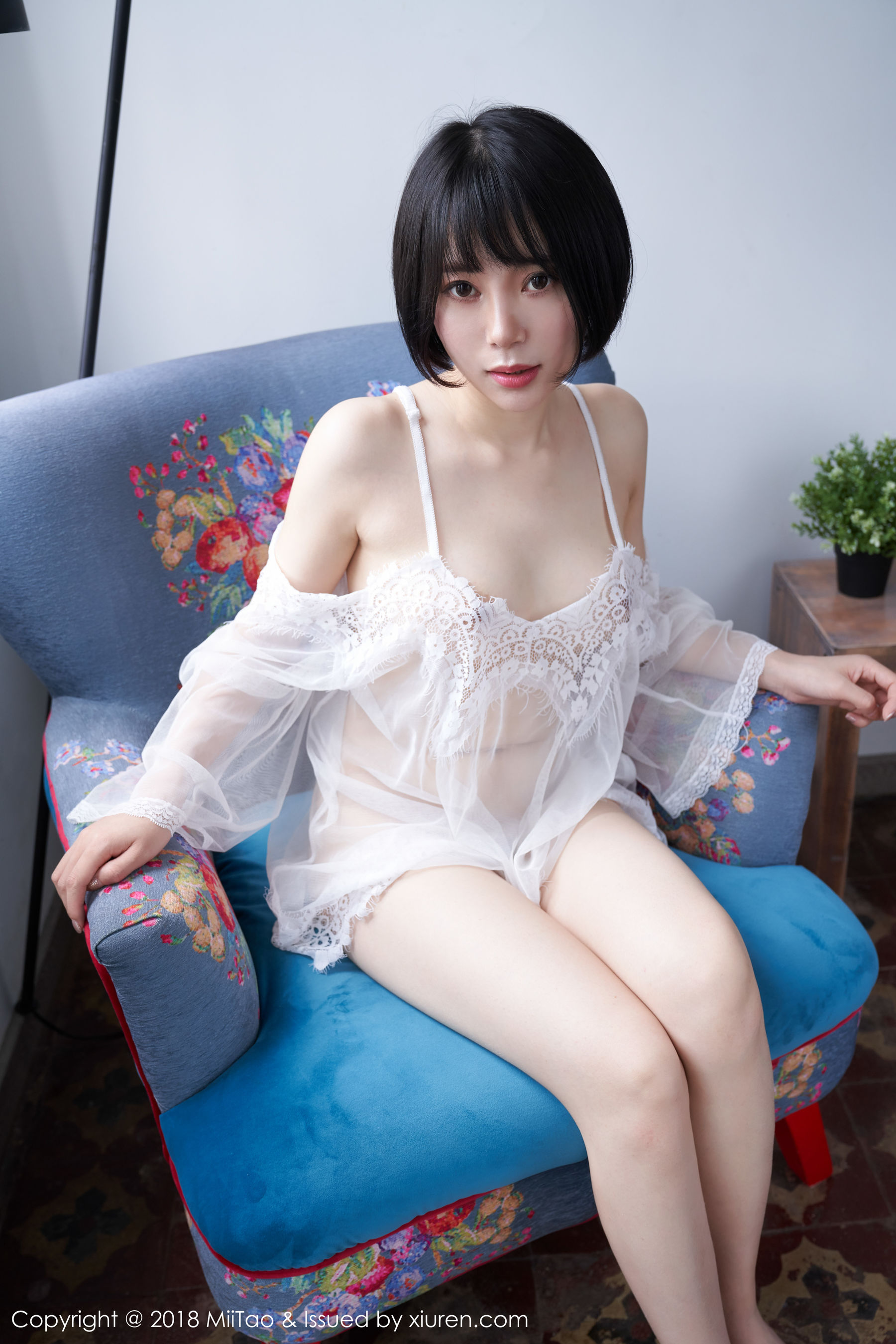 Mu Nan NAN Short Hair Girl's Home and Private House Peach Club Miitao VOL.106