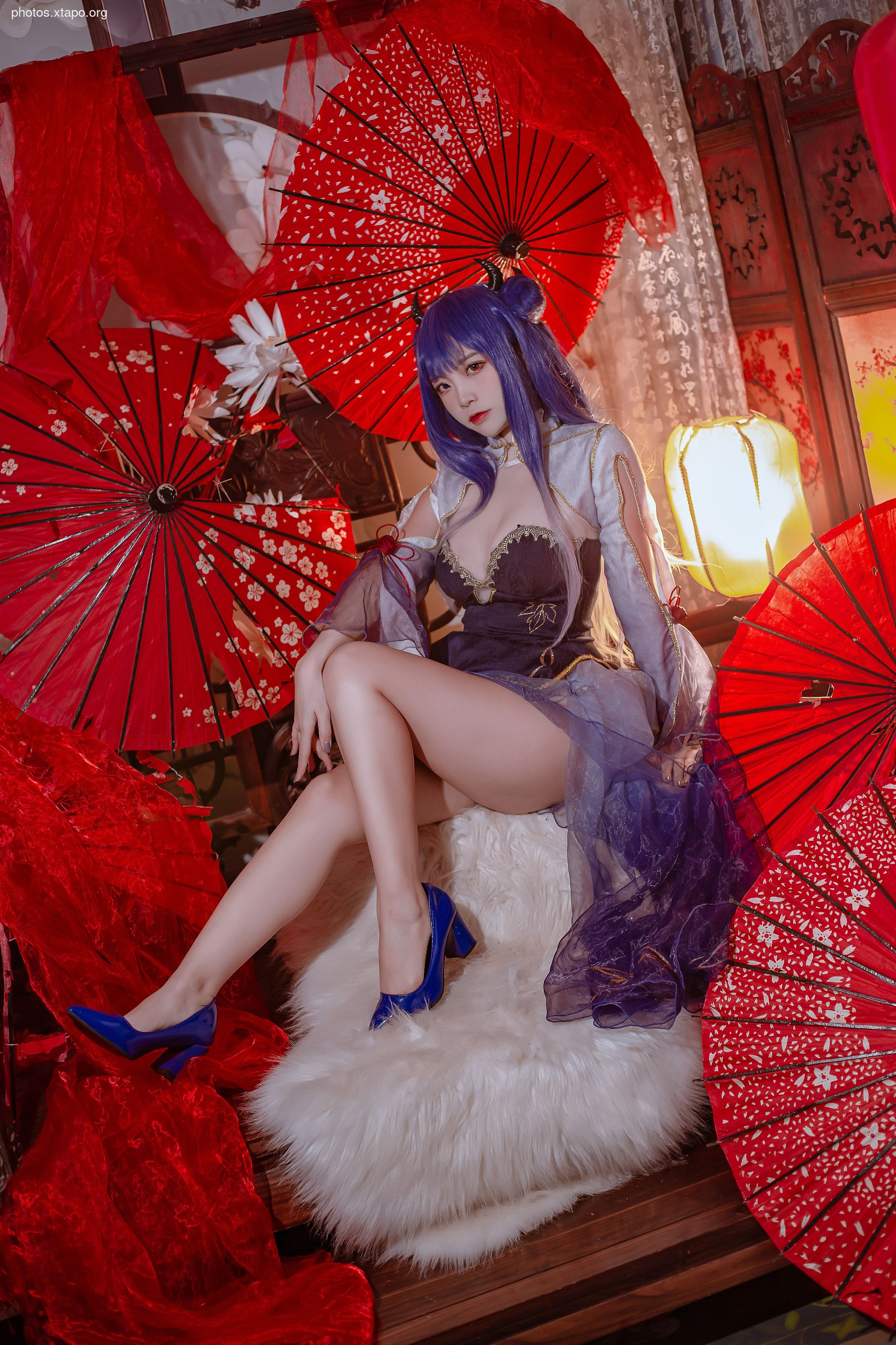 Popular coser Nisa - Blue Ibuki Cheongsam 29P-197MB