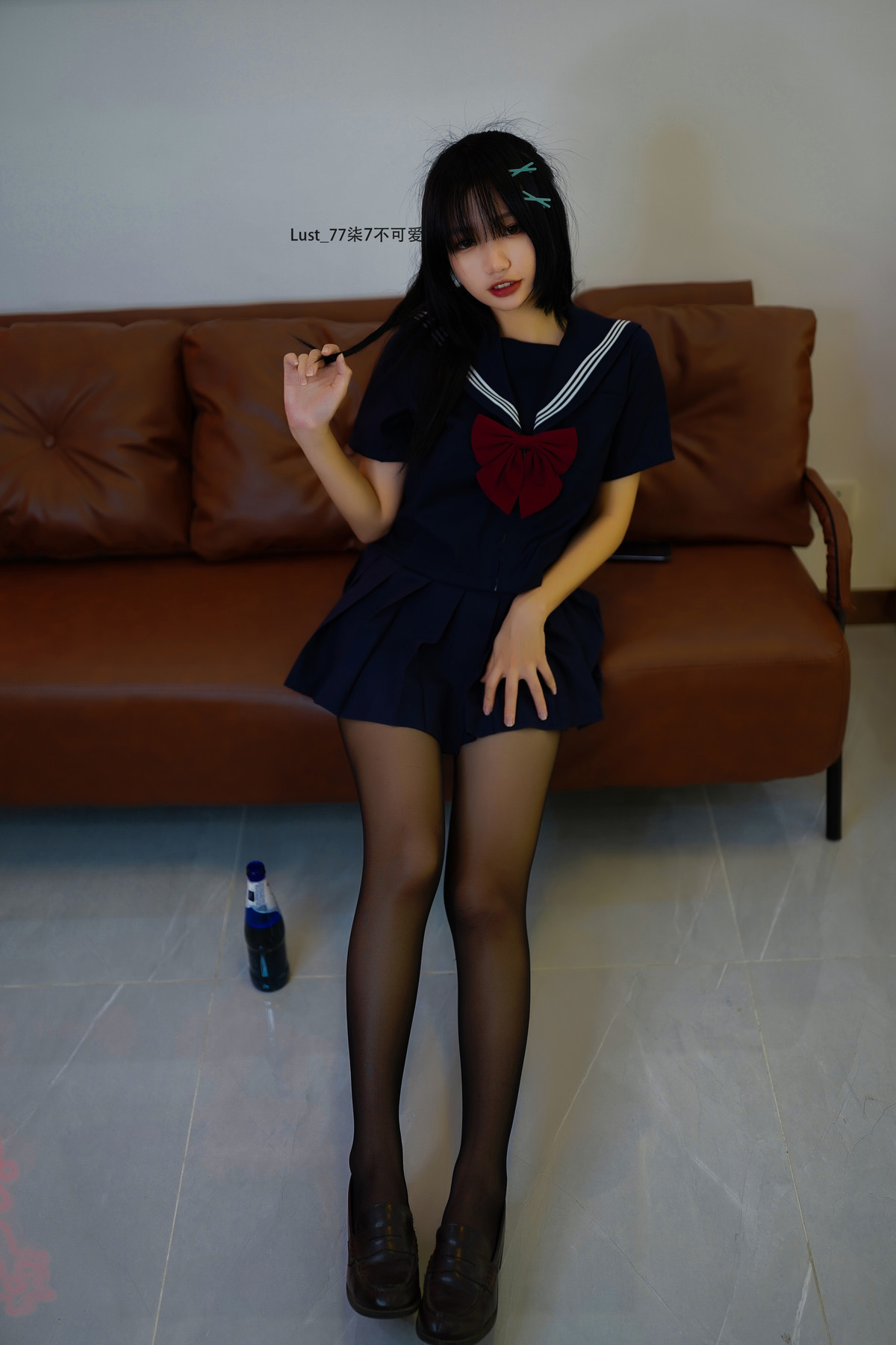 Cosplay Qiqi, be good, contrast JK girl Set.03