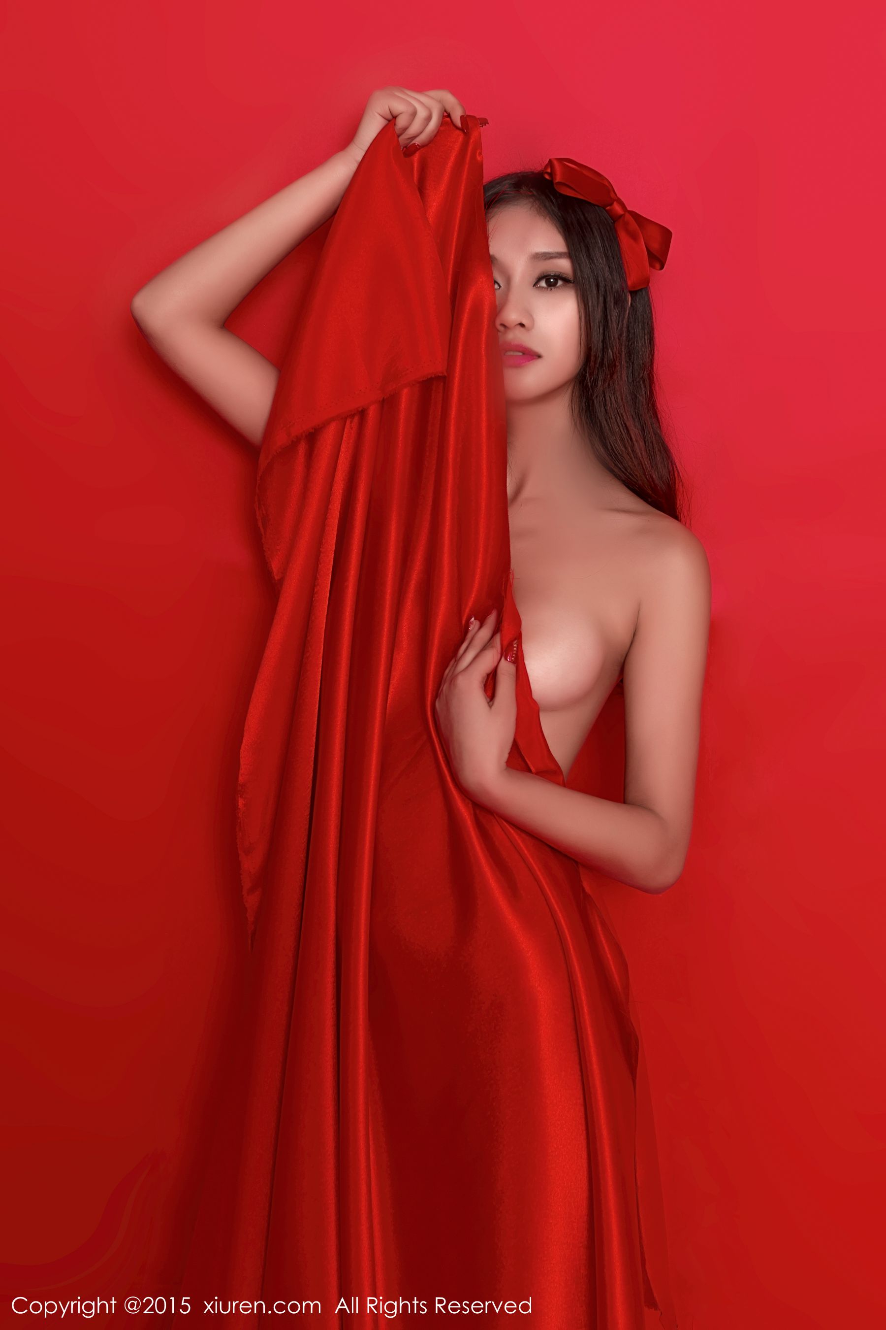 Sister Shi Yu's Red Background Theme Xiuren No.282