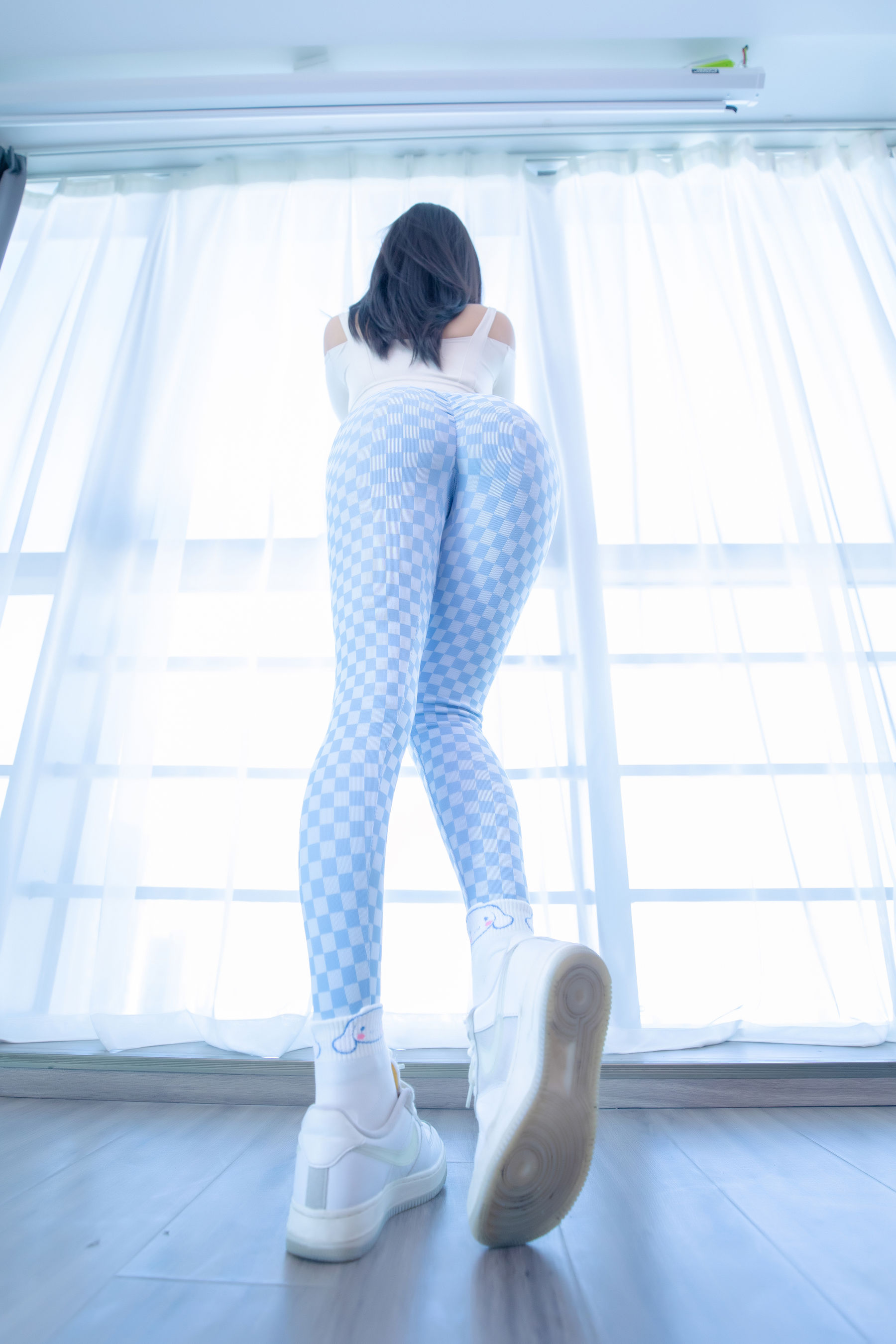 Welfare COS Lolita Shenli Banzhen Winter -Blue and White Grid