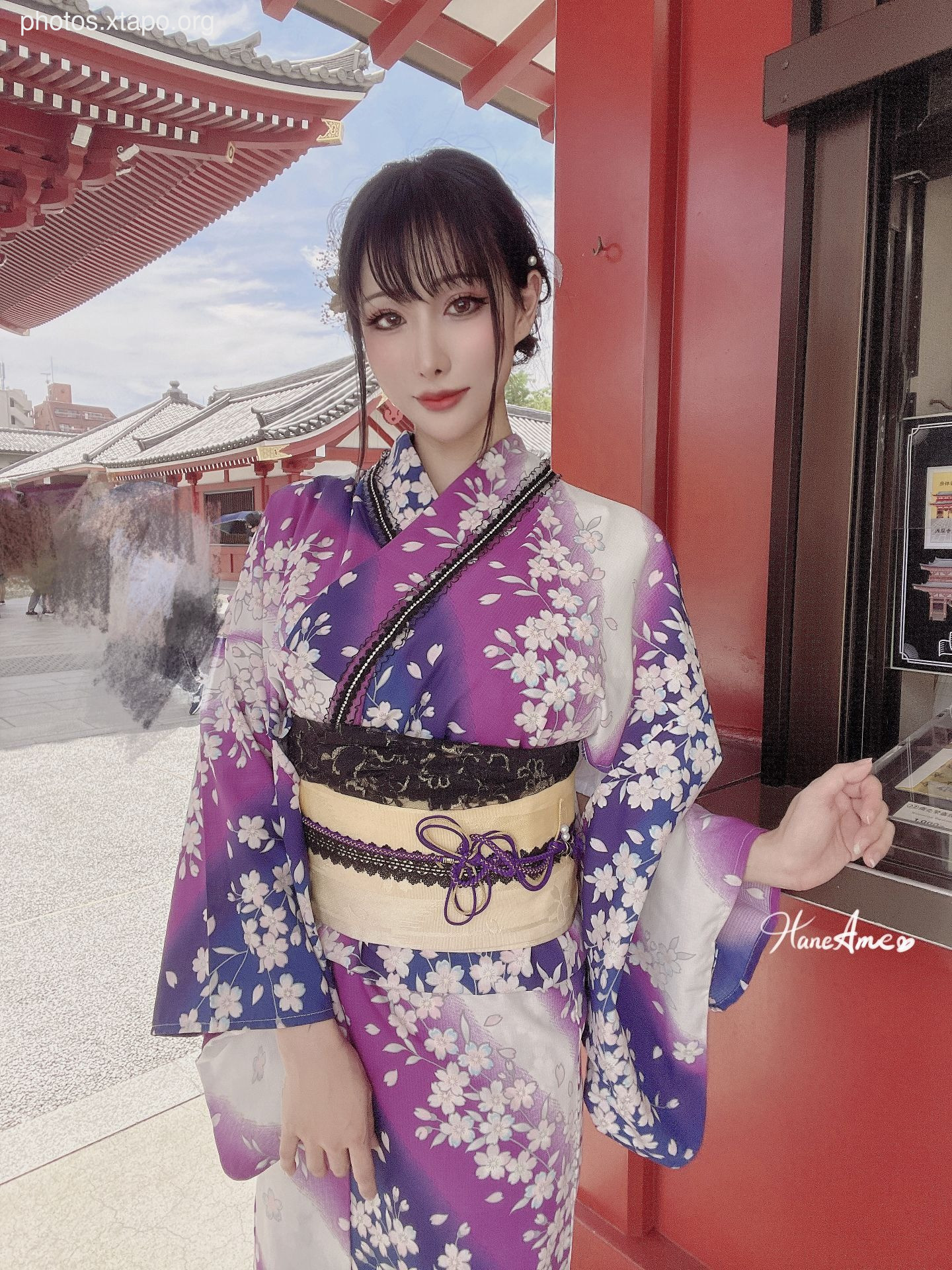 Violet summer yukata