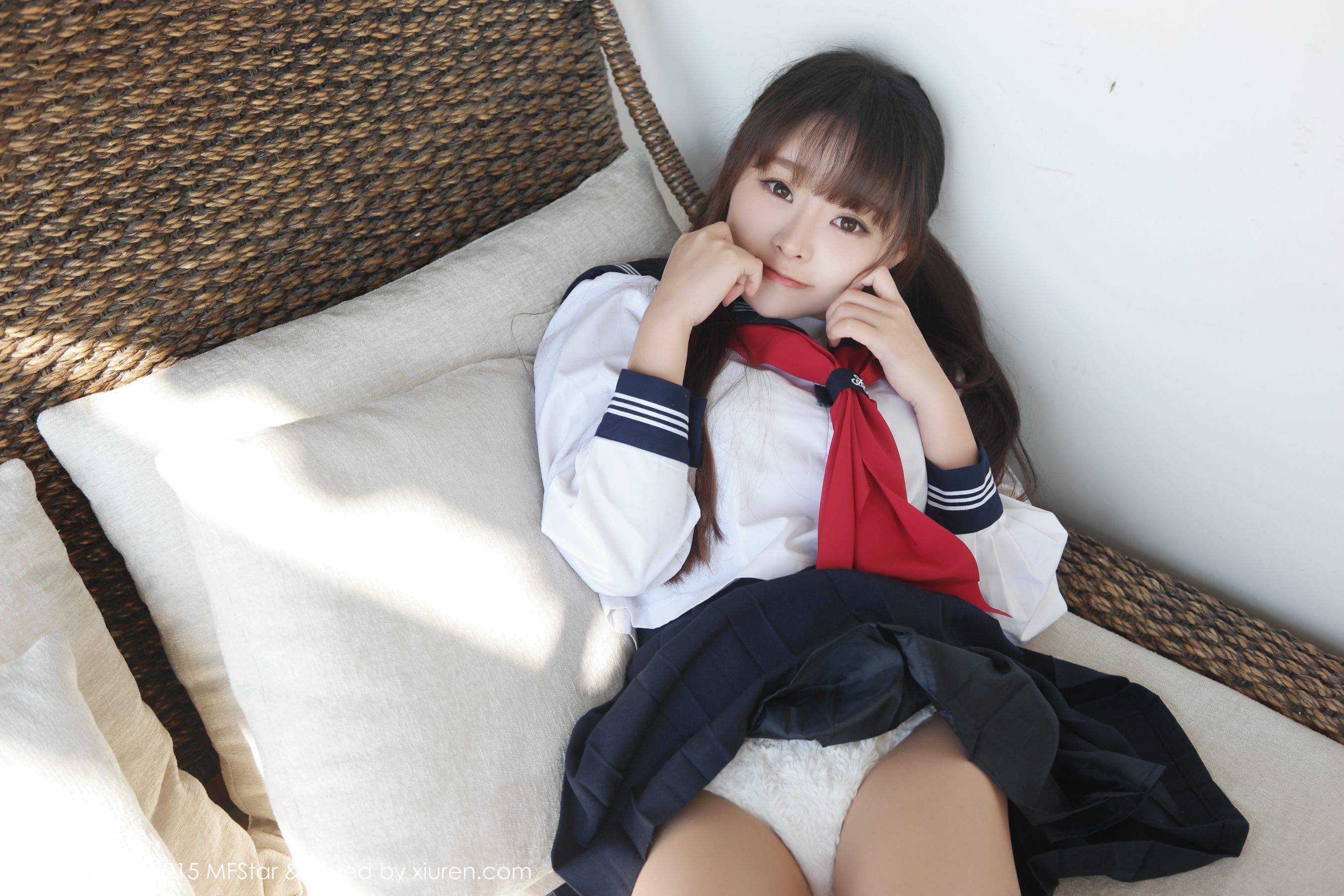 Liu Yanqi Sevenbaby Dali Travel Shooting sailor suit temptation girl Model Academy mfstar Vol.002