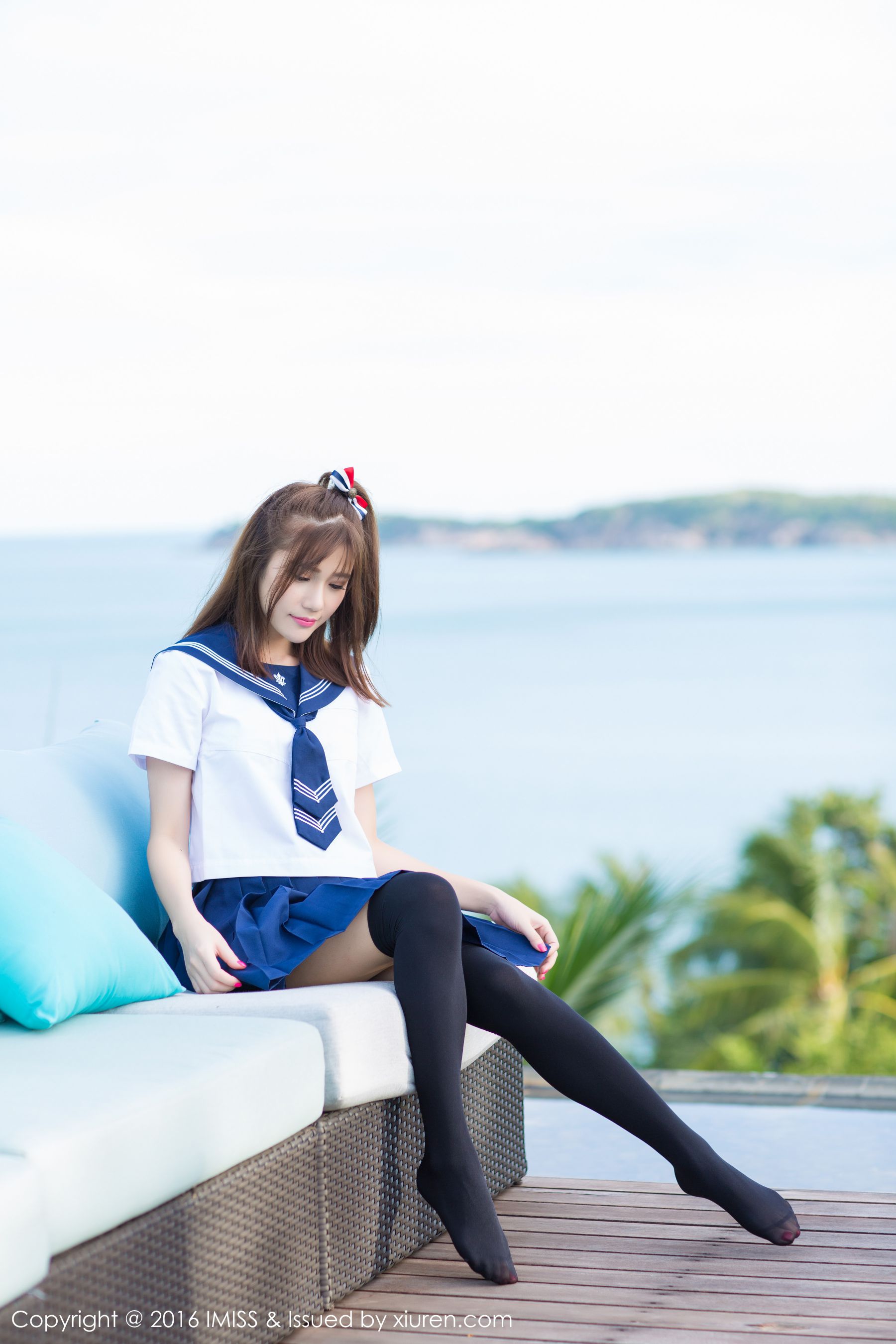 Sandy Chen Tianyang Pure School Uniform SeriesSexy Bikini Aimi Club Imiss Vol.134