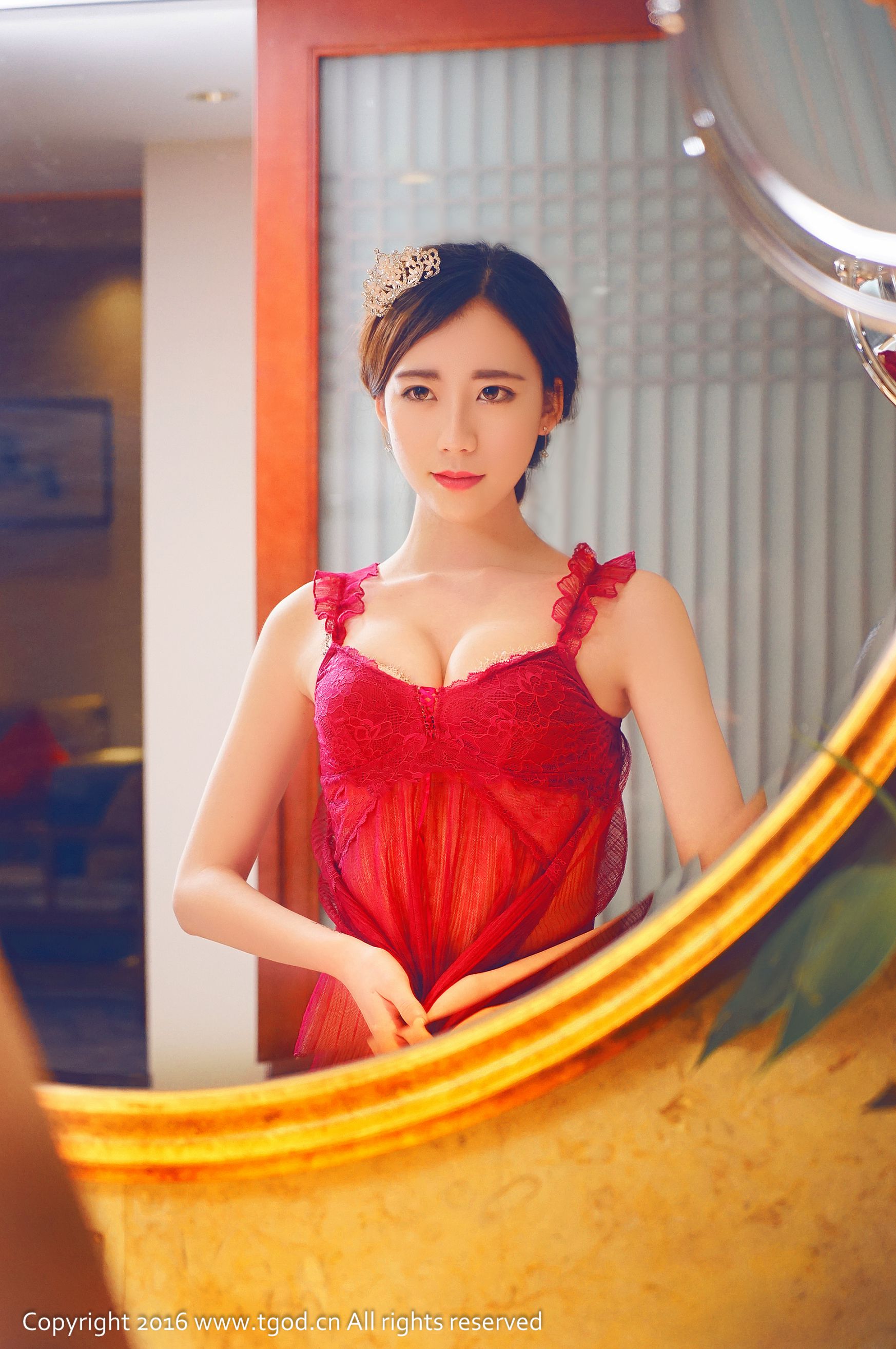 Deng Xue Sweet Sexy and Charming Little Woman Tenderness Push Goddess TGOD