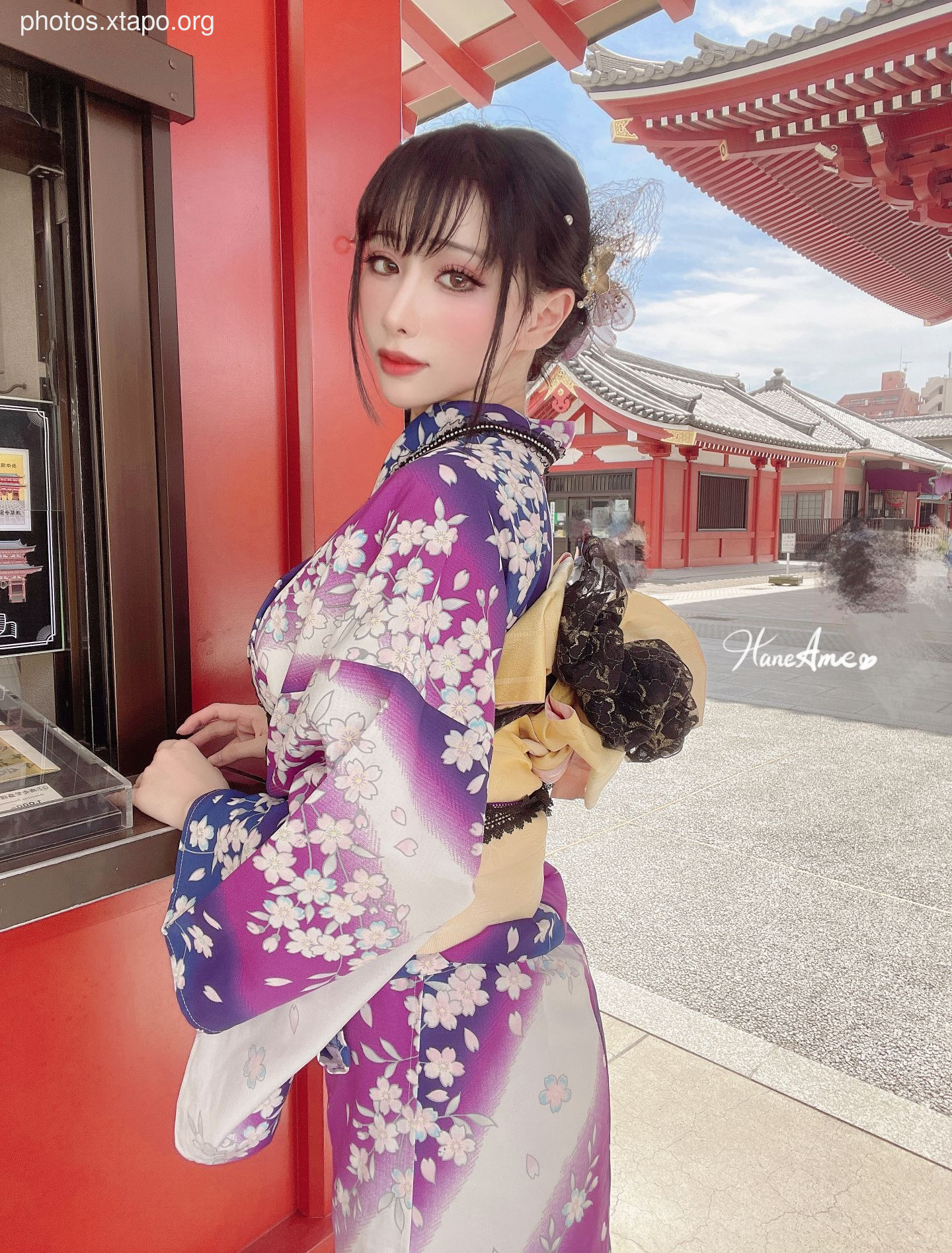 Violet summer yukata