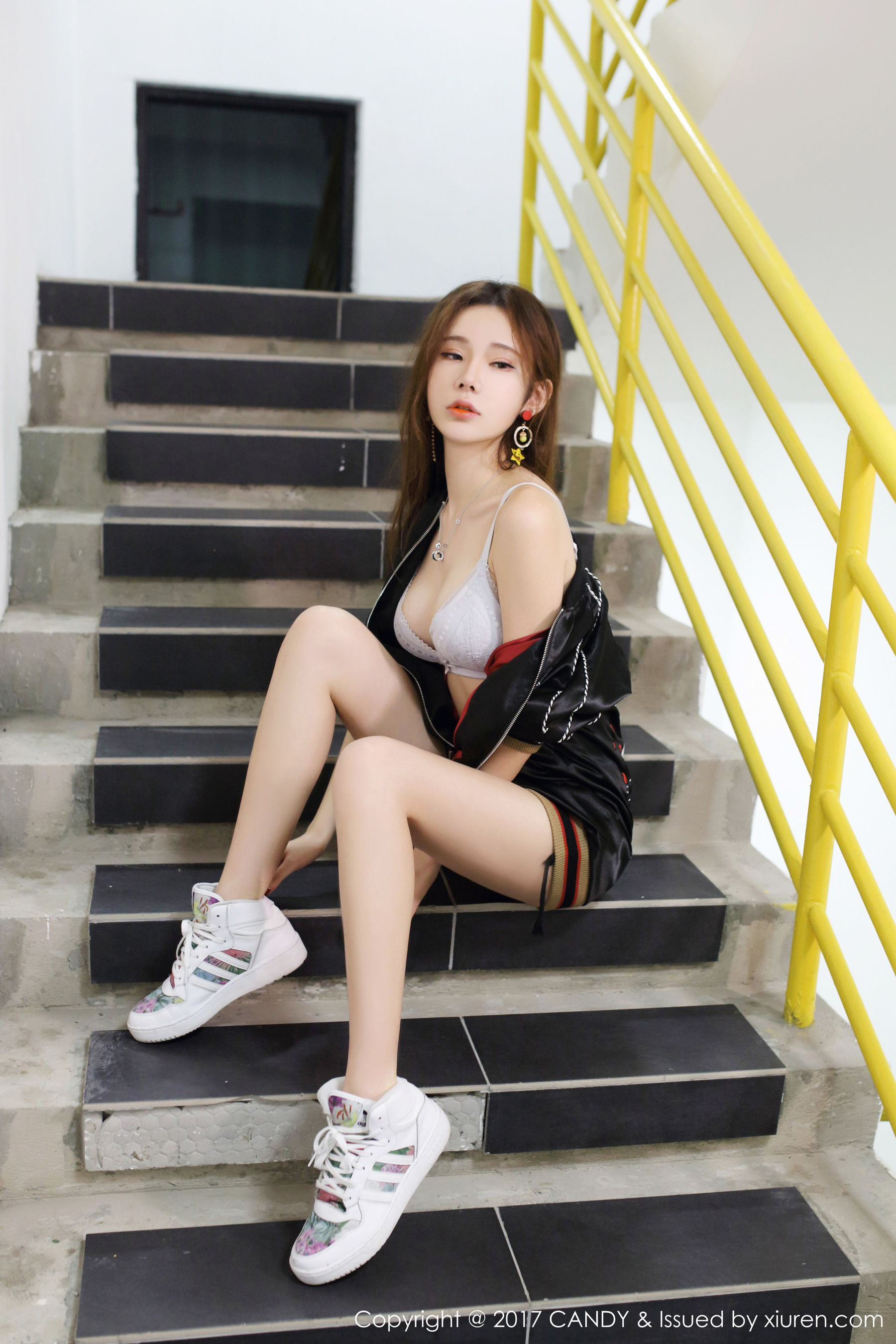 Meng Kiki Irene Sports ClothingWhite Bikini Net Red Pavilion Candy Vol.044