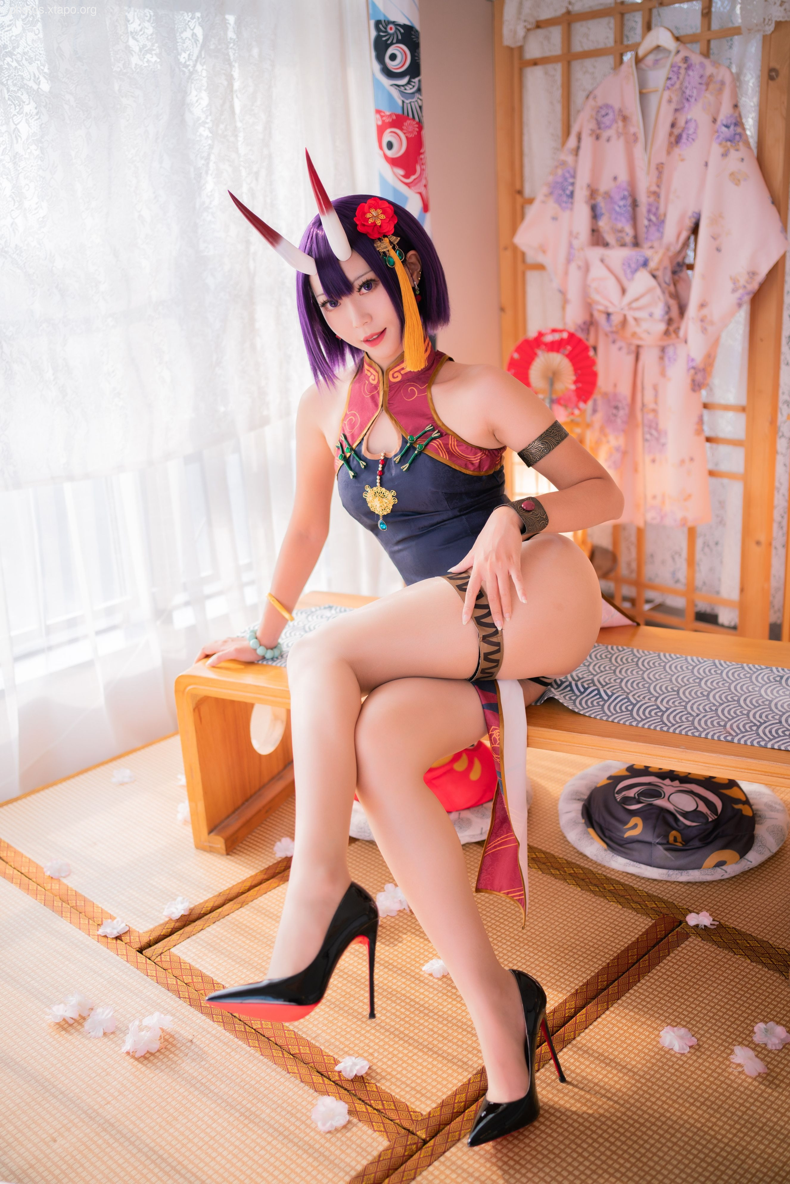 Money cold wine swallow high waist cheongsam 66P1V-5.16GB