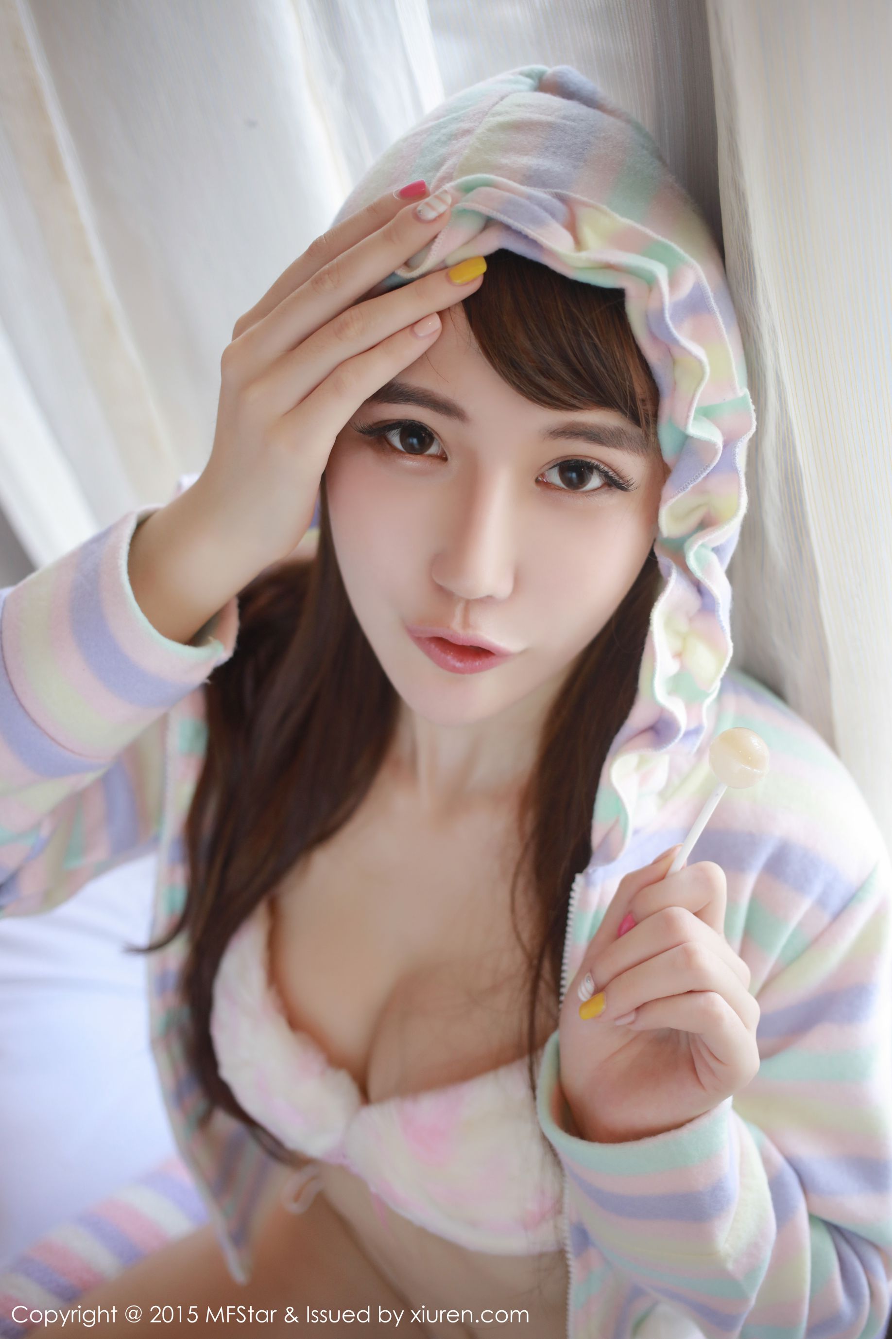 Xiong Yan BOBO Longmu Island Travel 3 set of sexy underwear Model Academy MFStar Vol.027