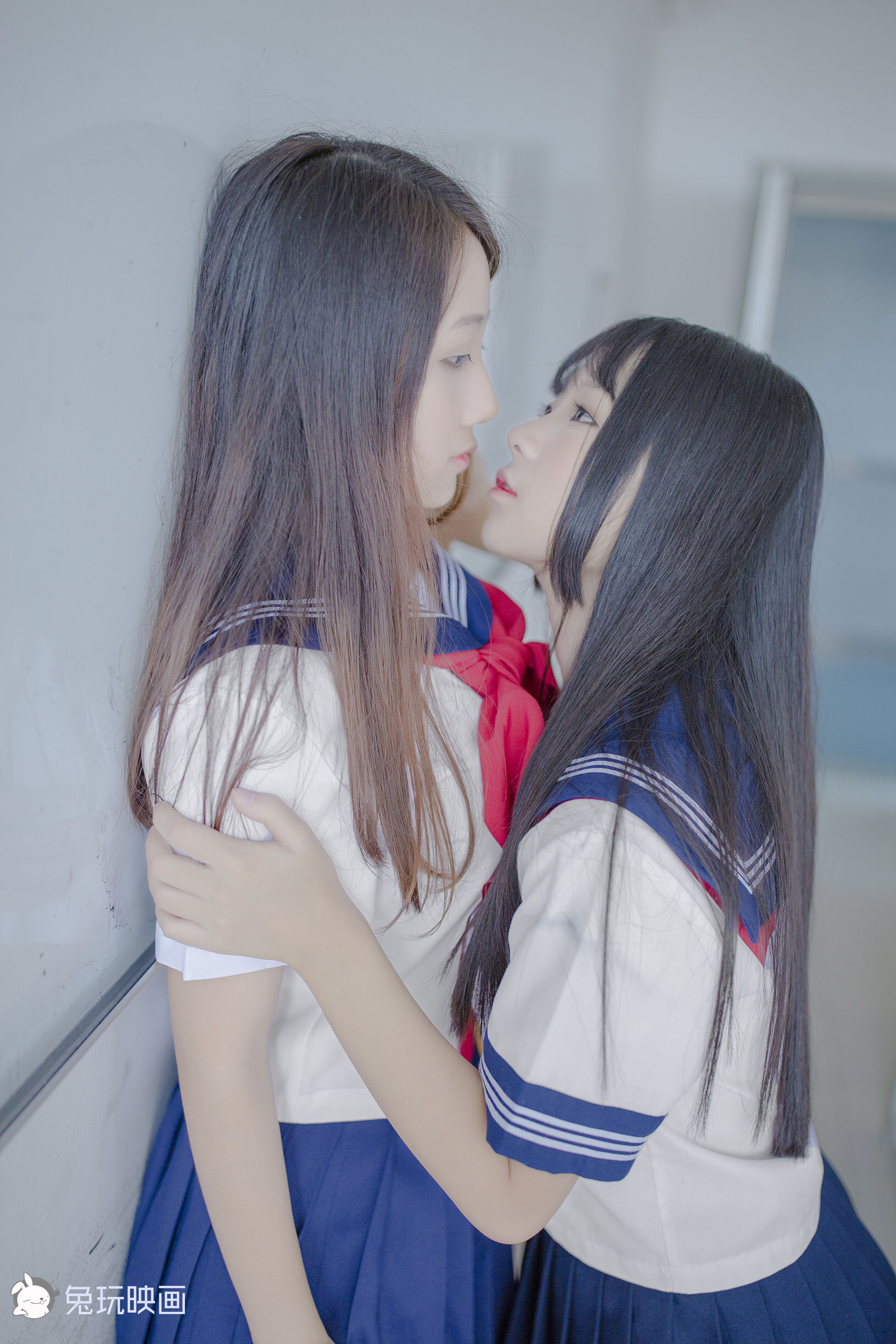 Bunny Playing Painting -Carn Uniform Vol.002 Classroom after school