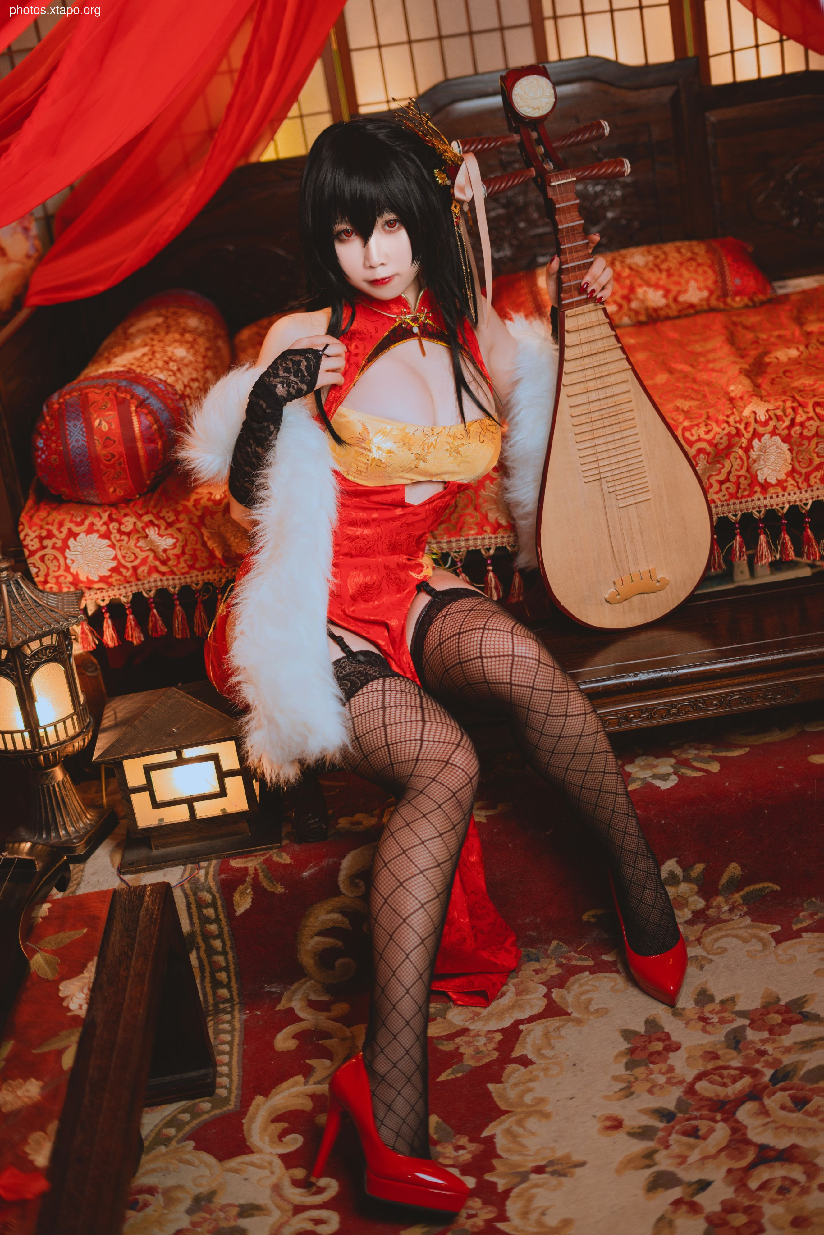 Jeongzi Peach Dafeng Cheongsam 10P-231MB