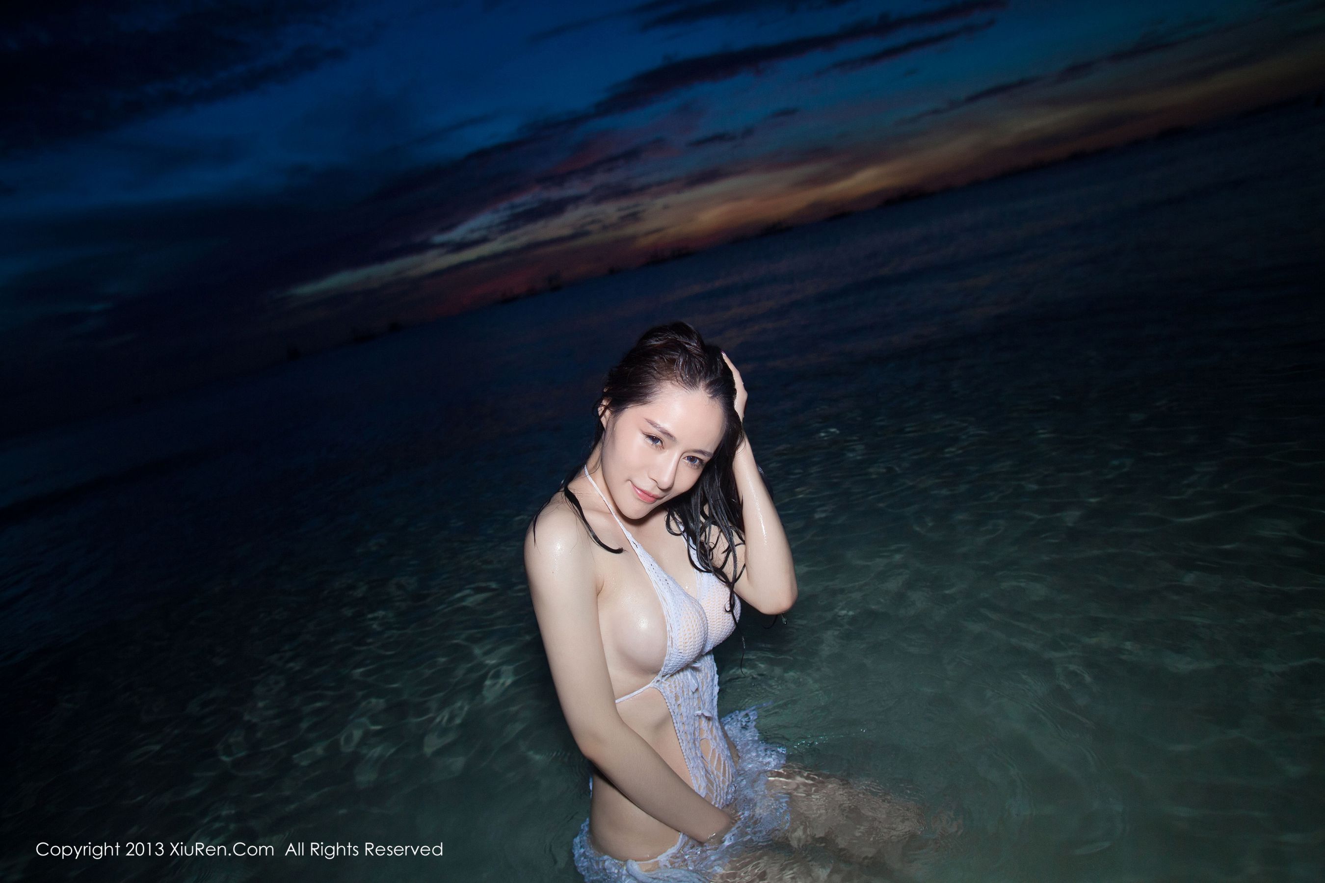 nancy small -seaside beautiful Bikini series Xiuren No.069