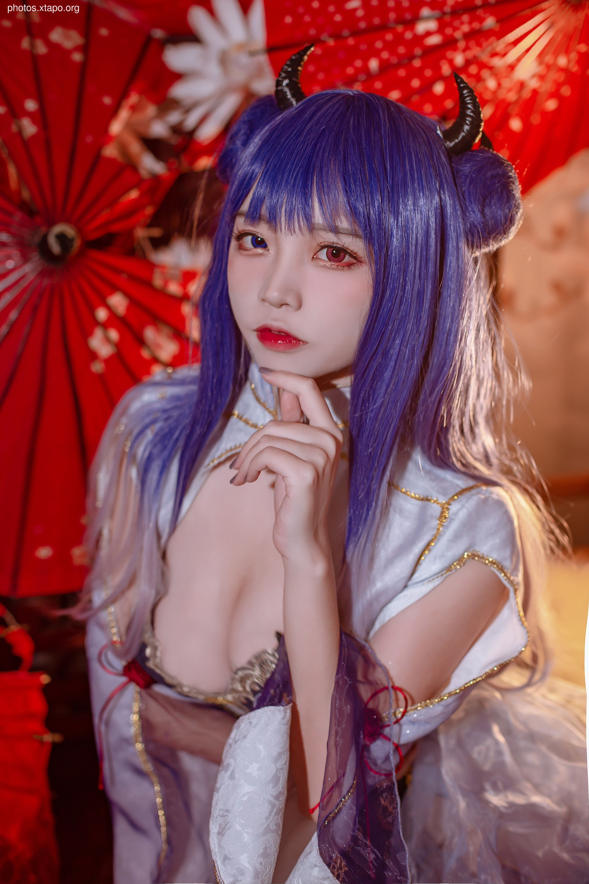 Popular Coser Erzuo Nisa -Blue Ibaks Cheongsam 29P -197MB