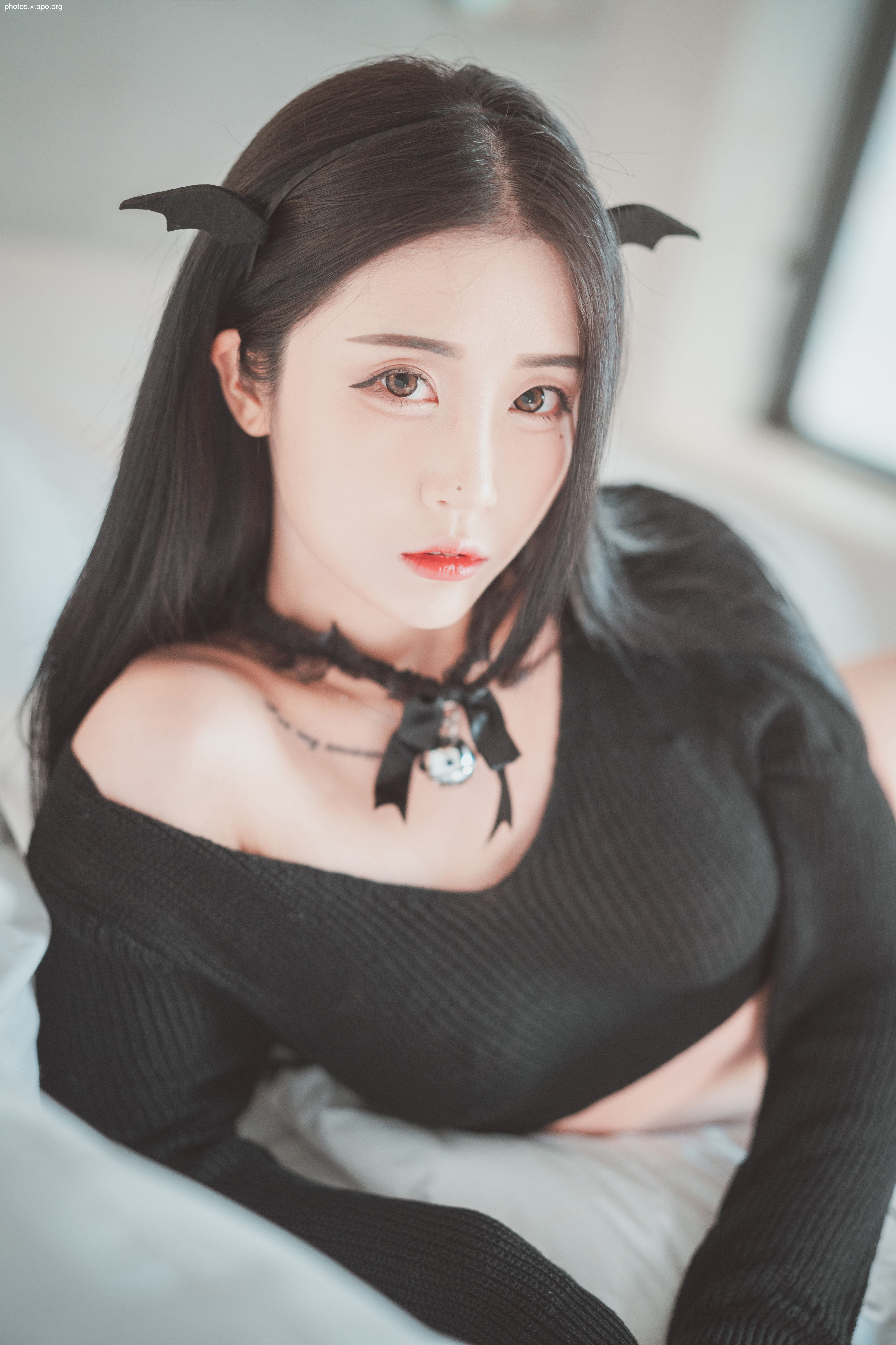 Bomi -bomistry black silk rabbit maid & amp; little devil 45p