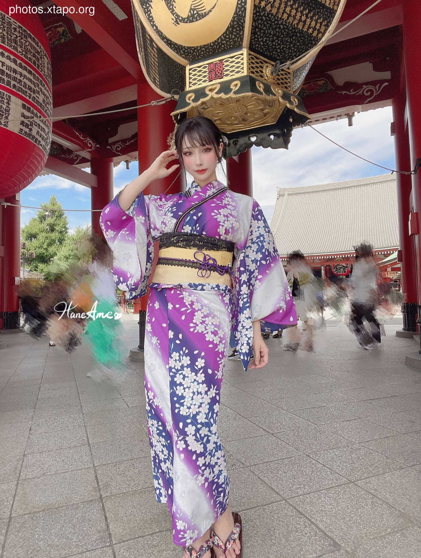 Violet summer yukata