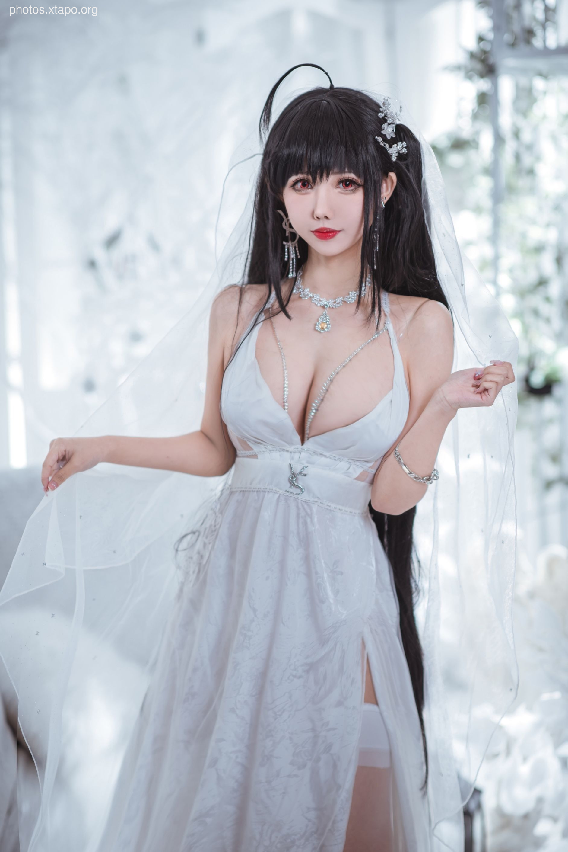 Fairy Moon Dafeng Pure White Wedding Dress 30p-189MB