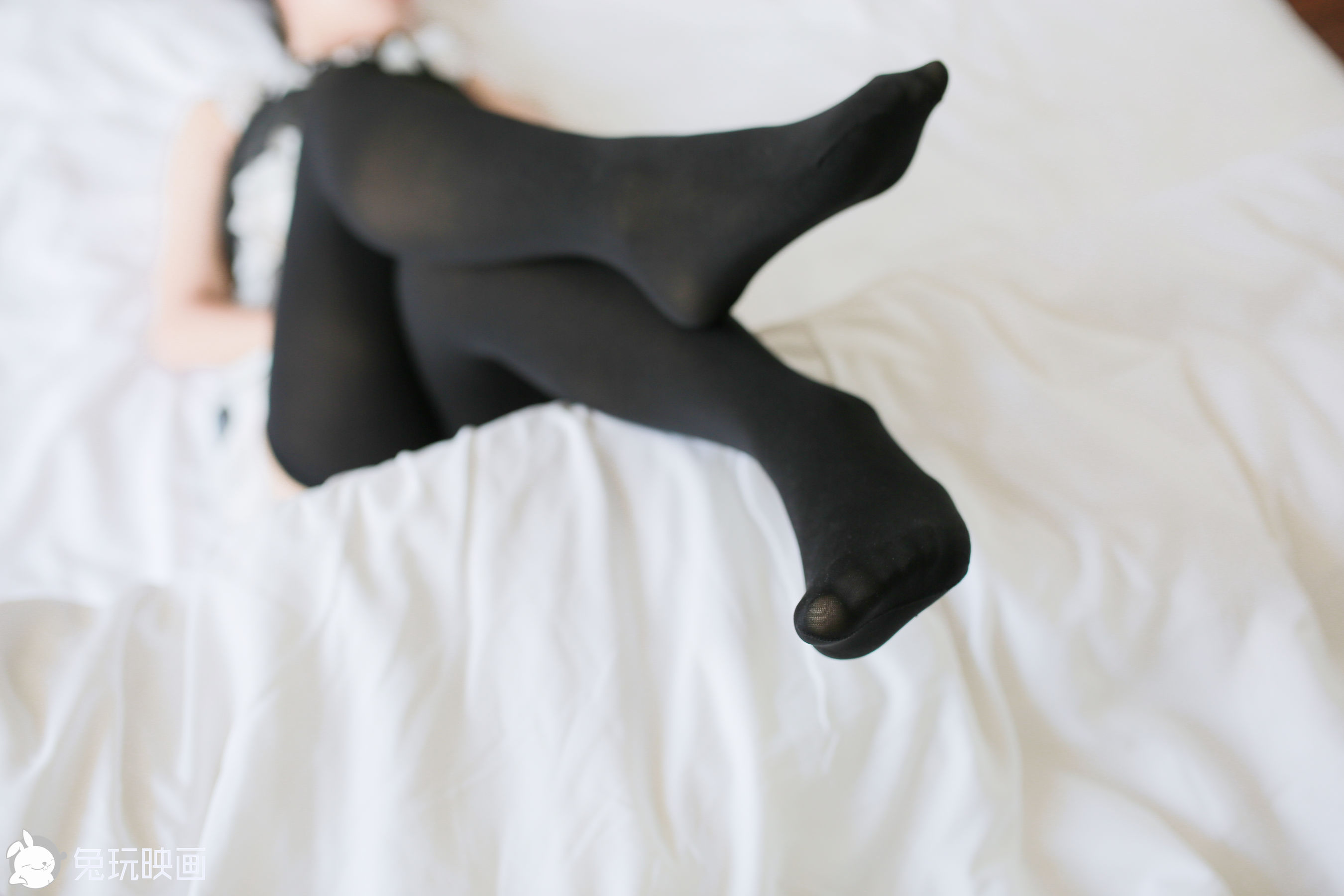 Rabbit Playing Play -Man white and black