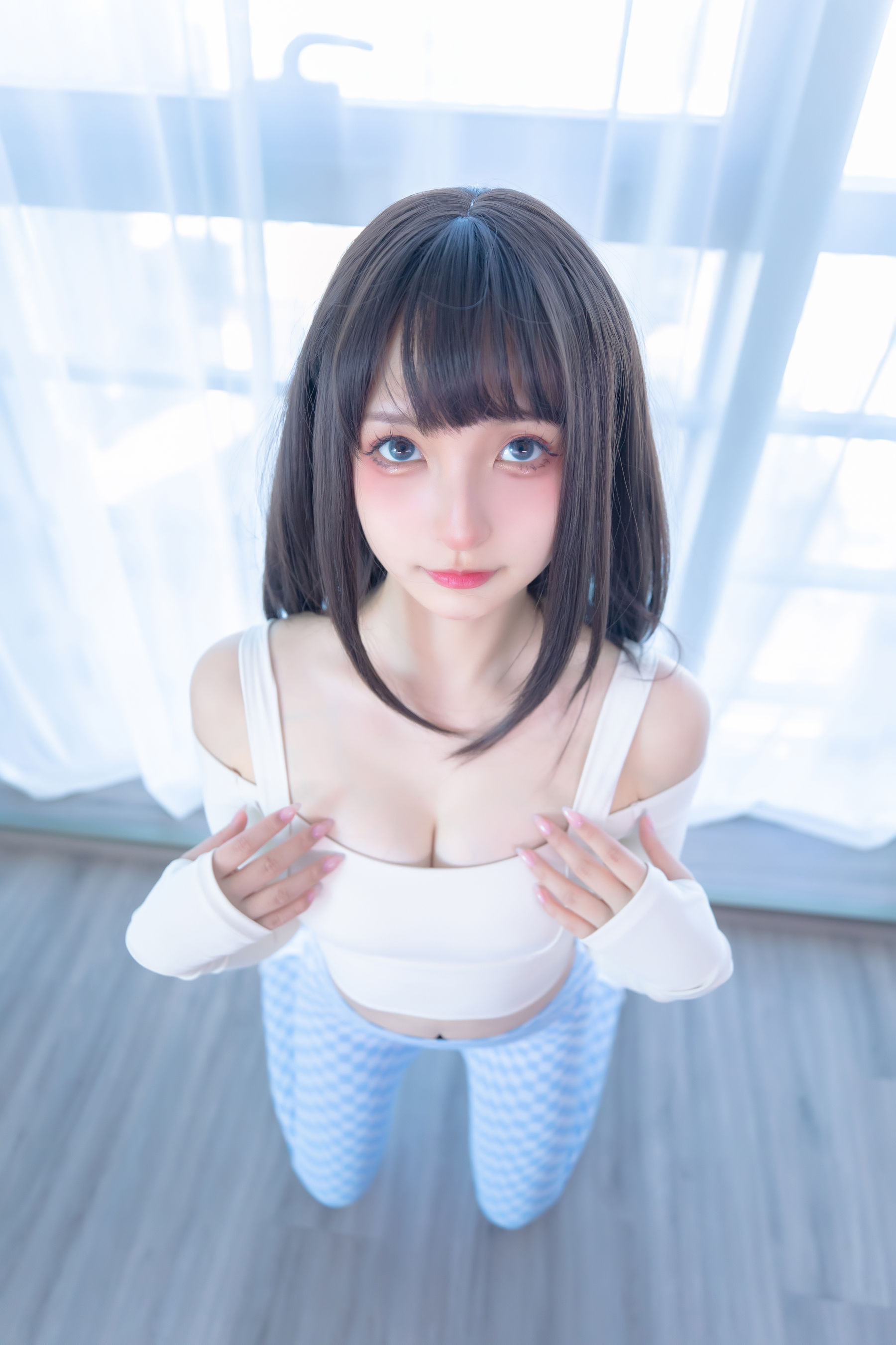 Welfare COS Lolita Shenli Banzhen Winter -Blue and White Grid