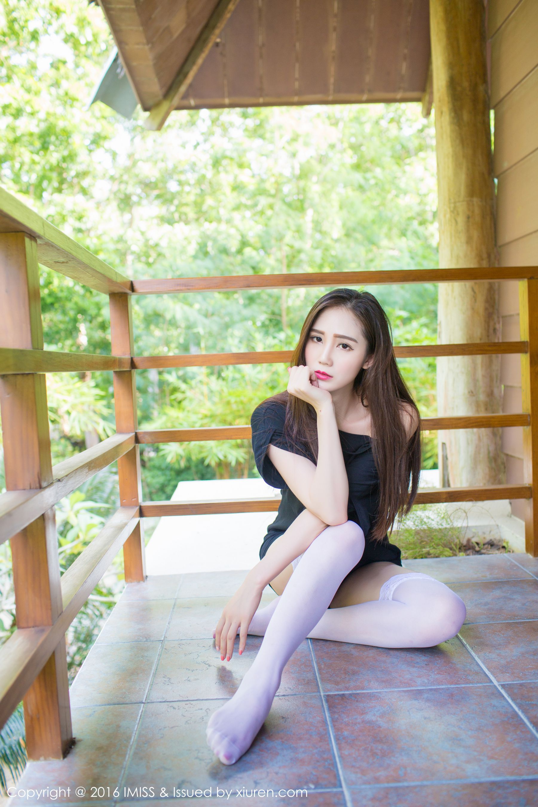 SISY Thinking Lace White StockingsWhite ShirtsSexy Lingerie Aimi Club IMISS VOL.062