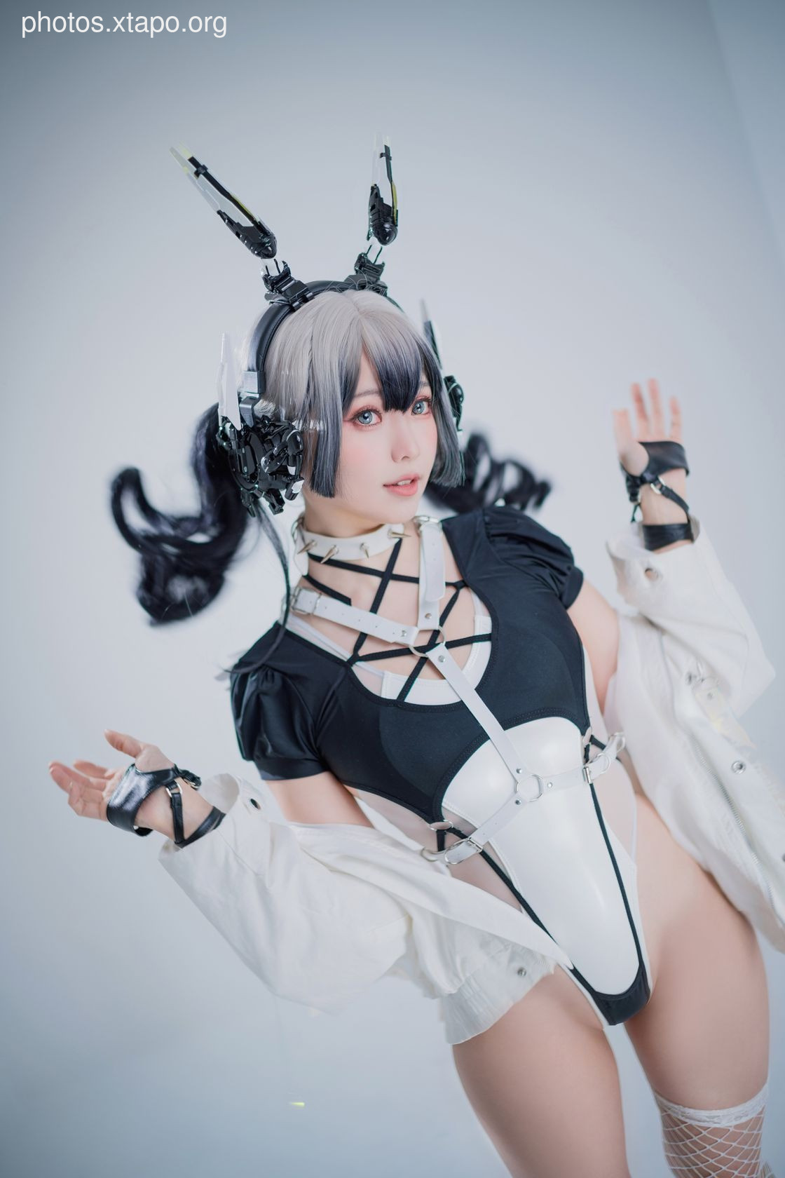 D- White cybergirl