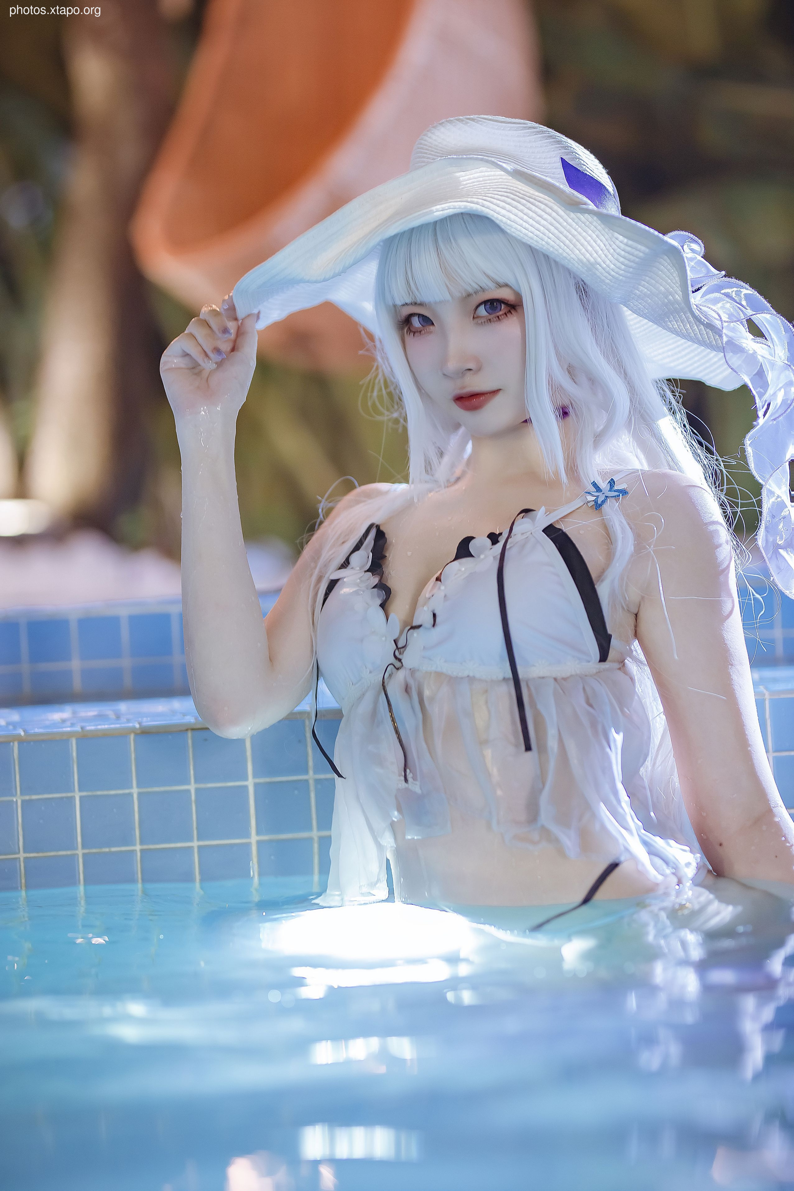 Erzuo Nisa Blue Right Swimsuit 39P-430MB