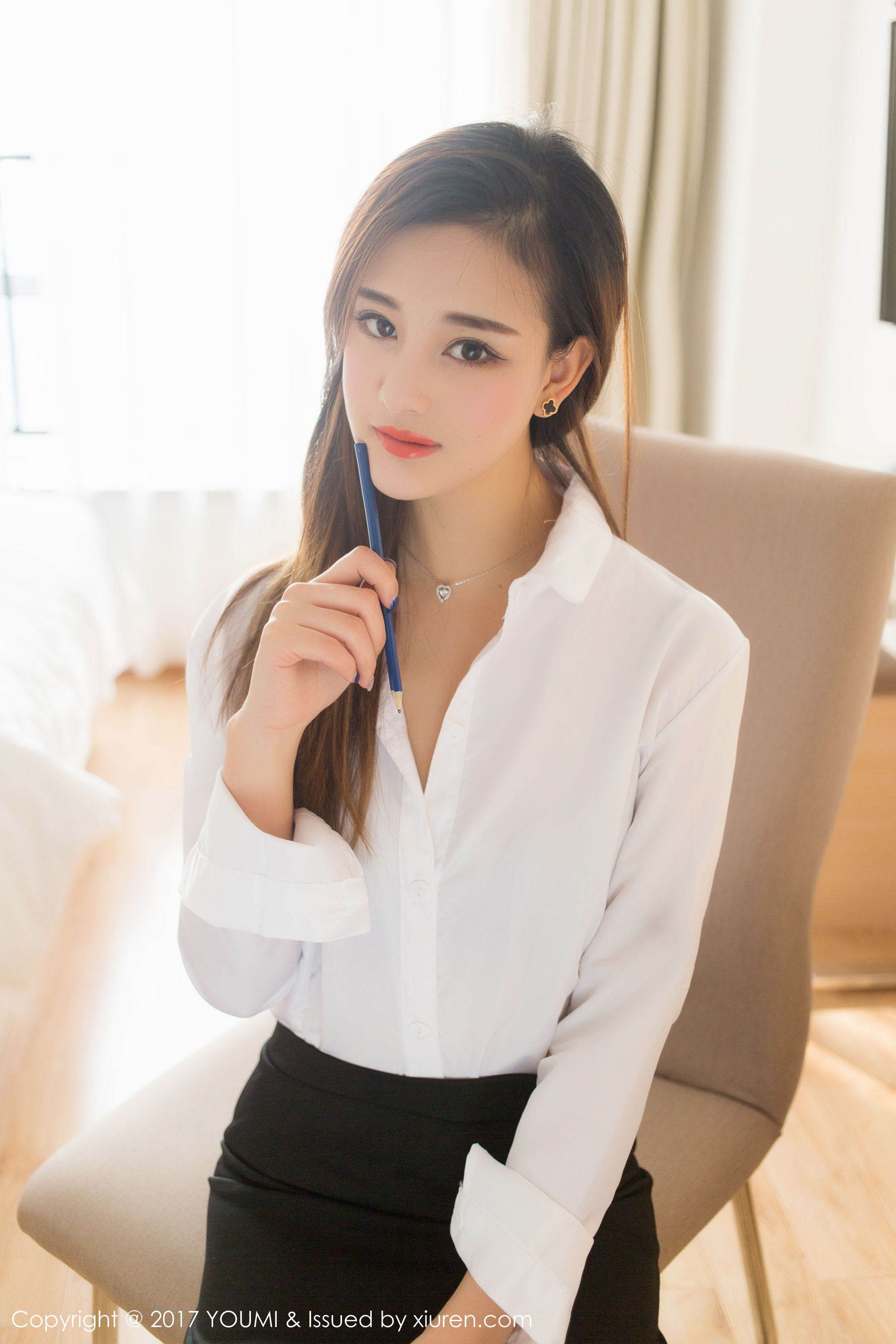 Nana Tina Black Silk OL TemptationStudent Clothing You Mihui Youmi Vol.087