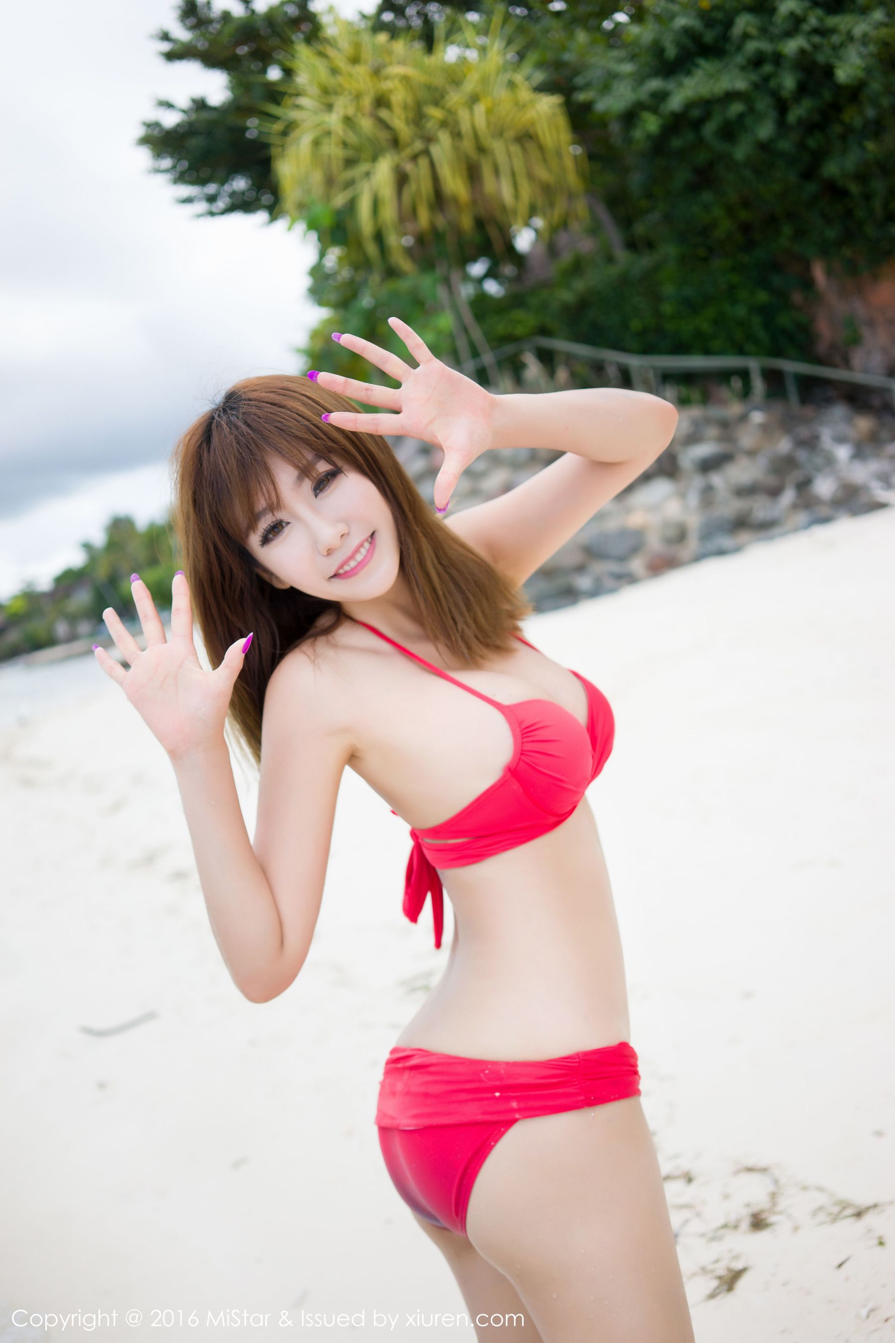 Cheng Xiaoya is not annoying Mint Island Travel white shirtbikini Meiyan Club MISTAR VOL.068