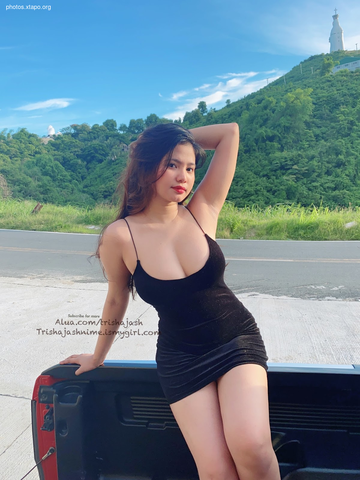 Trisha outside f nime,