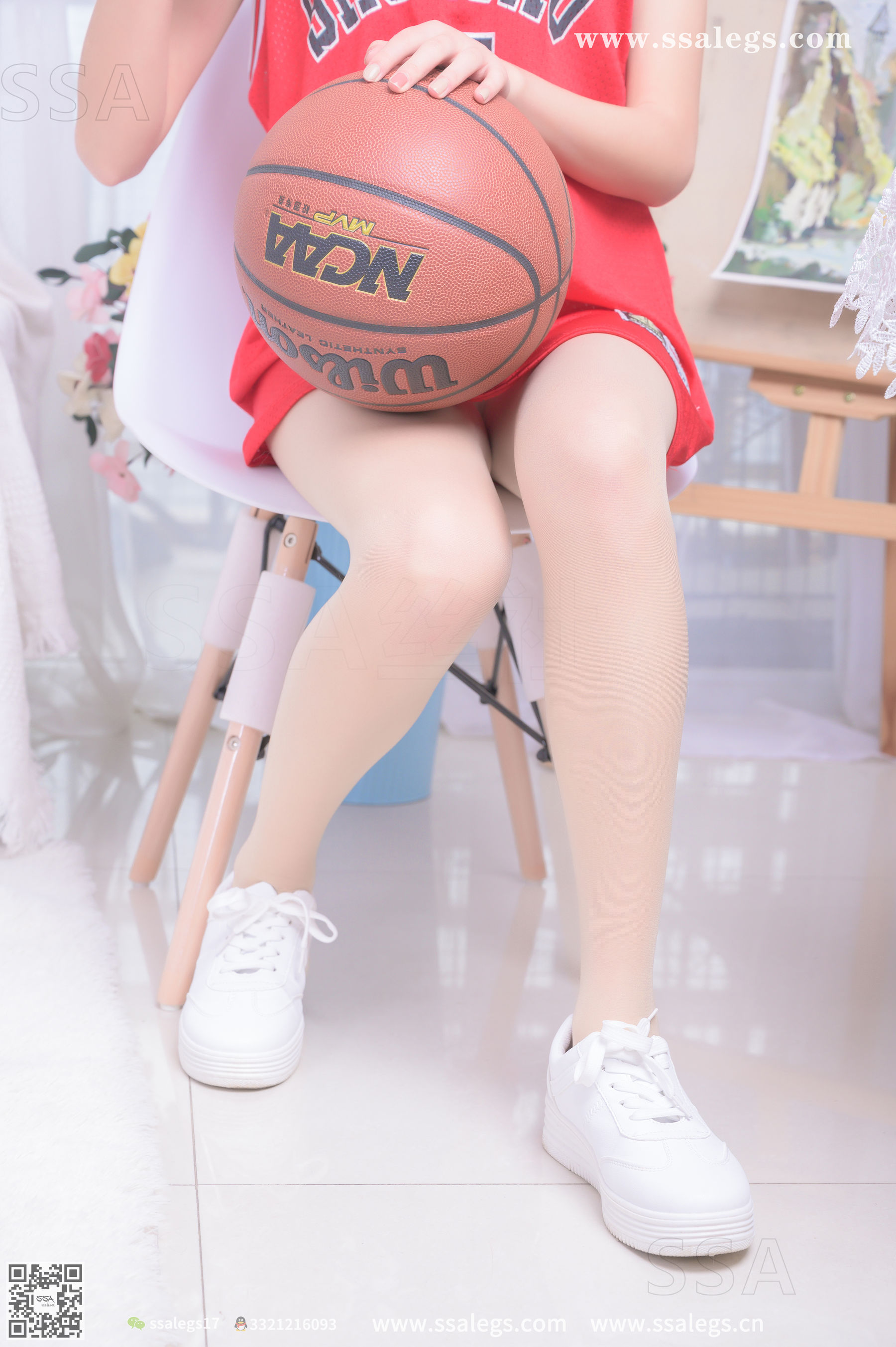 SSA Silk Club Super Clear photo NO.324 Ms. Susu Sister Su Su with a holiday at home to play basketball (top)