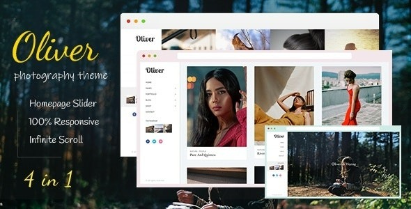 Oliver | Photography Blogger Theme Free Download