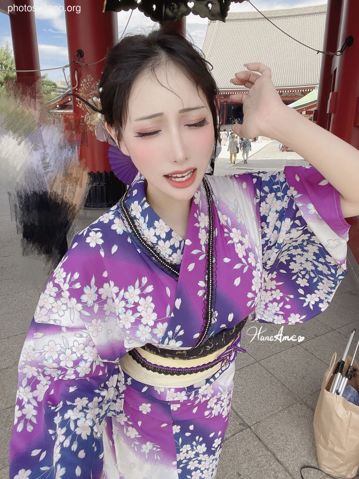 Violet summer yukata