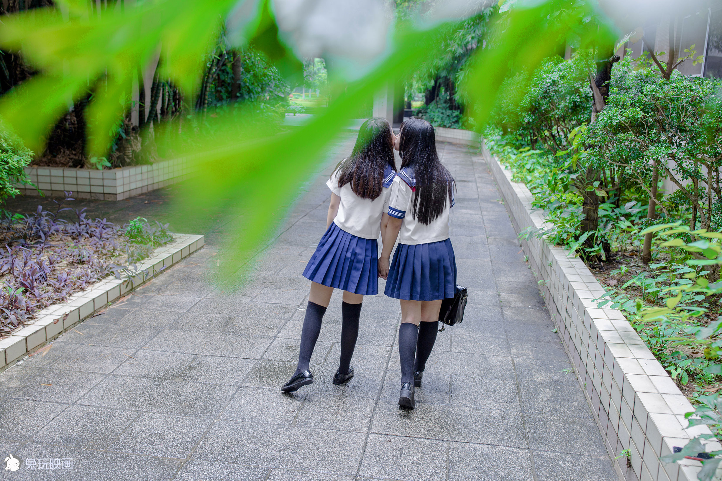 Bunny Playing Painting -Carn Uniform Vol.002 Classroom after school