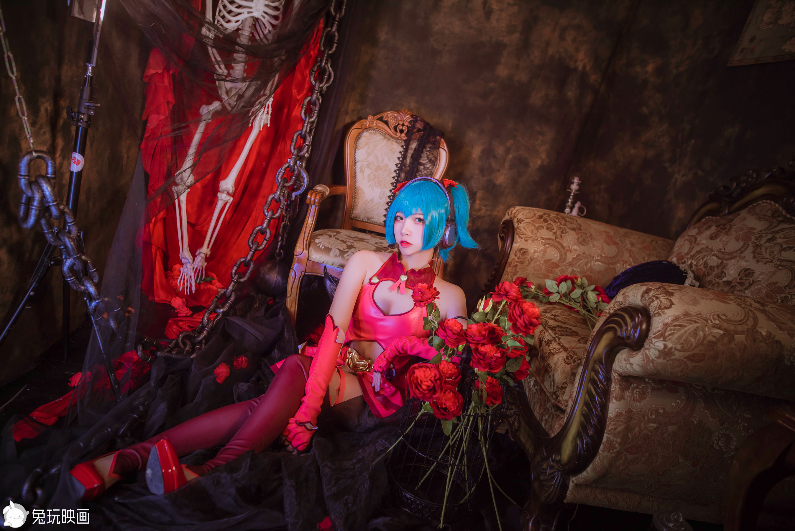 Rabbit Playing Paintings -Chong Little Demon