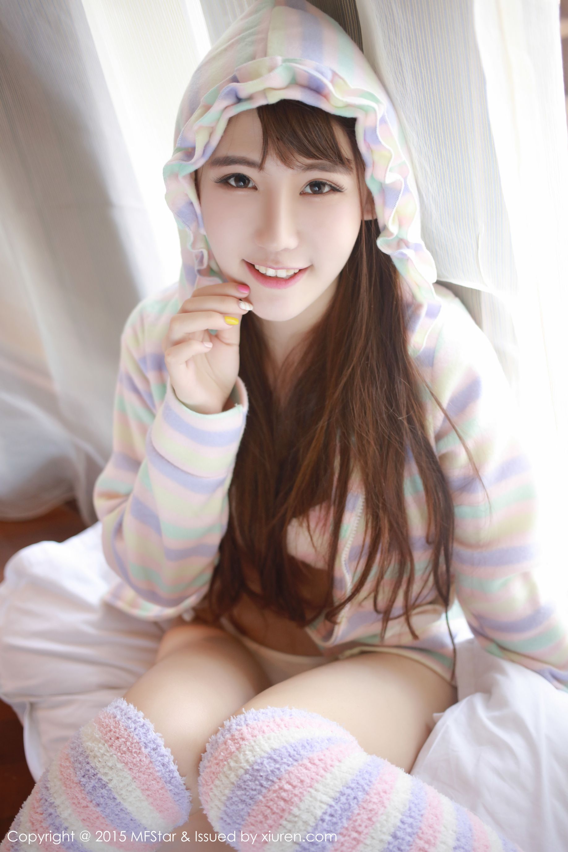 Xiong Yan BOBO Longmu Island Travel 3 set of sexy underwear Model Academy MFStar Vol.027