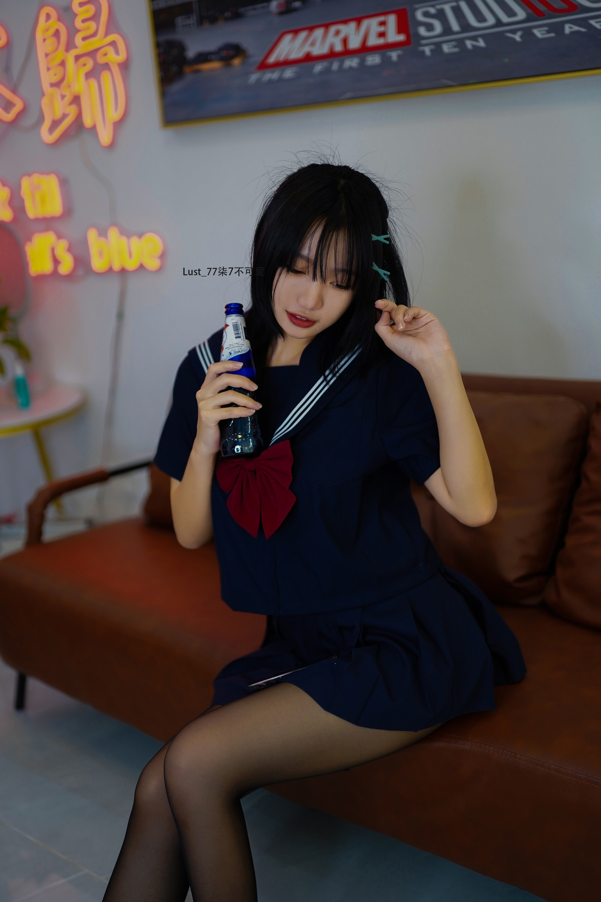 Cosplay Qiqi, be good, contrast JK girl Set.03