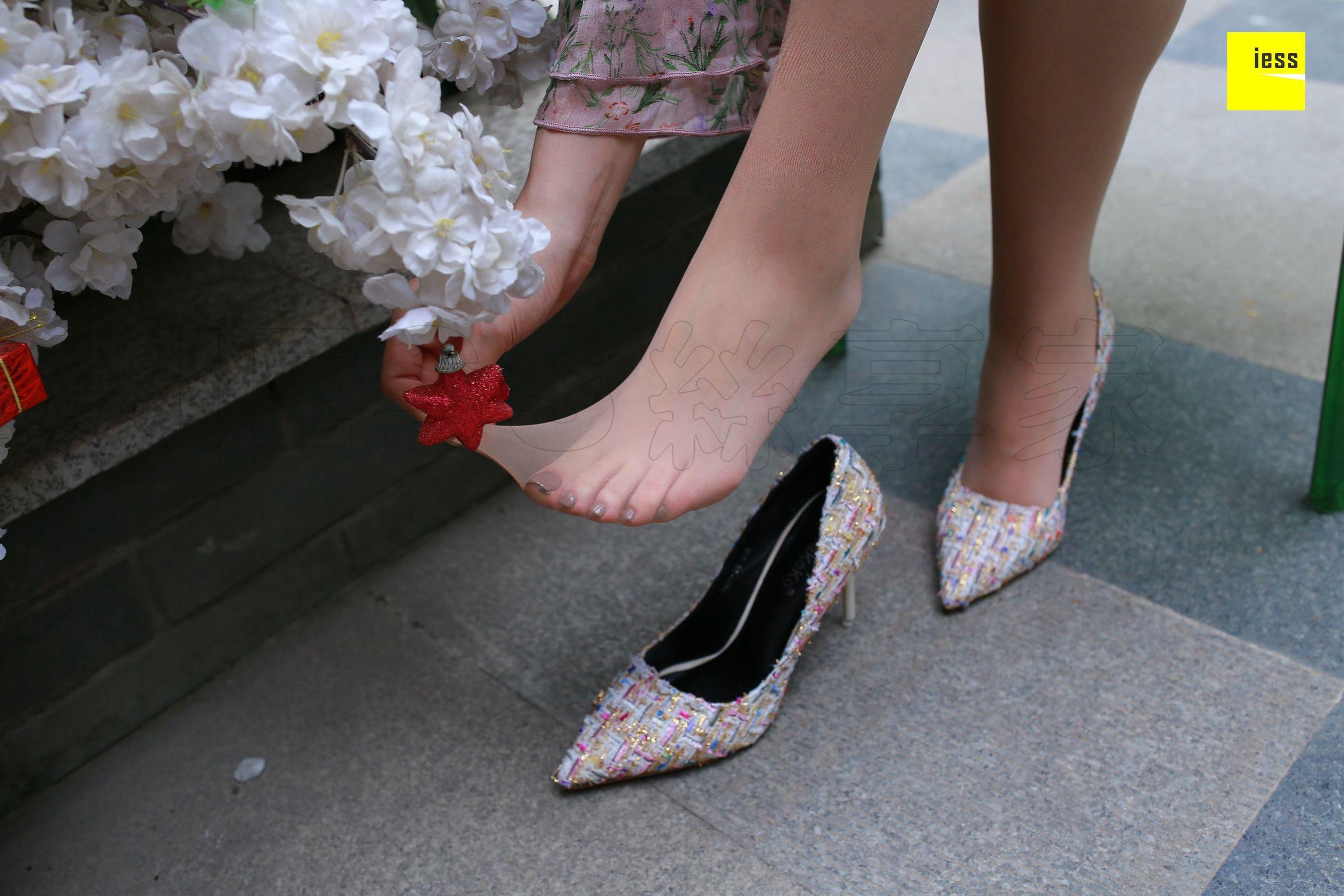 Purple Purple White Skin Beautiful toes Different Thoughts to IESS Silkxiang Home 235