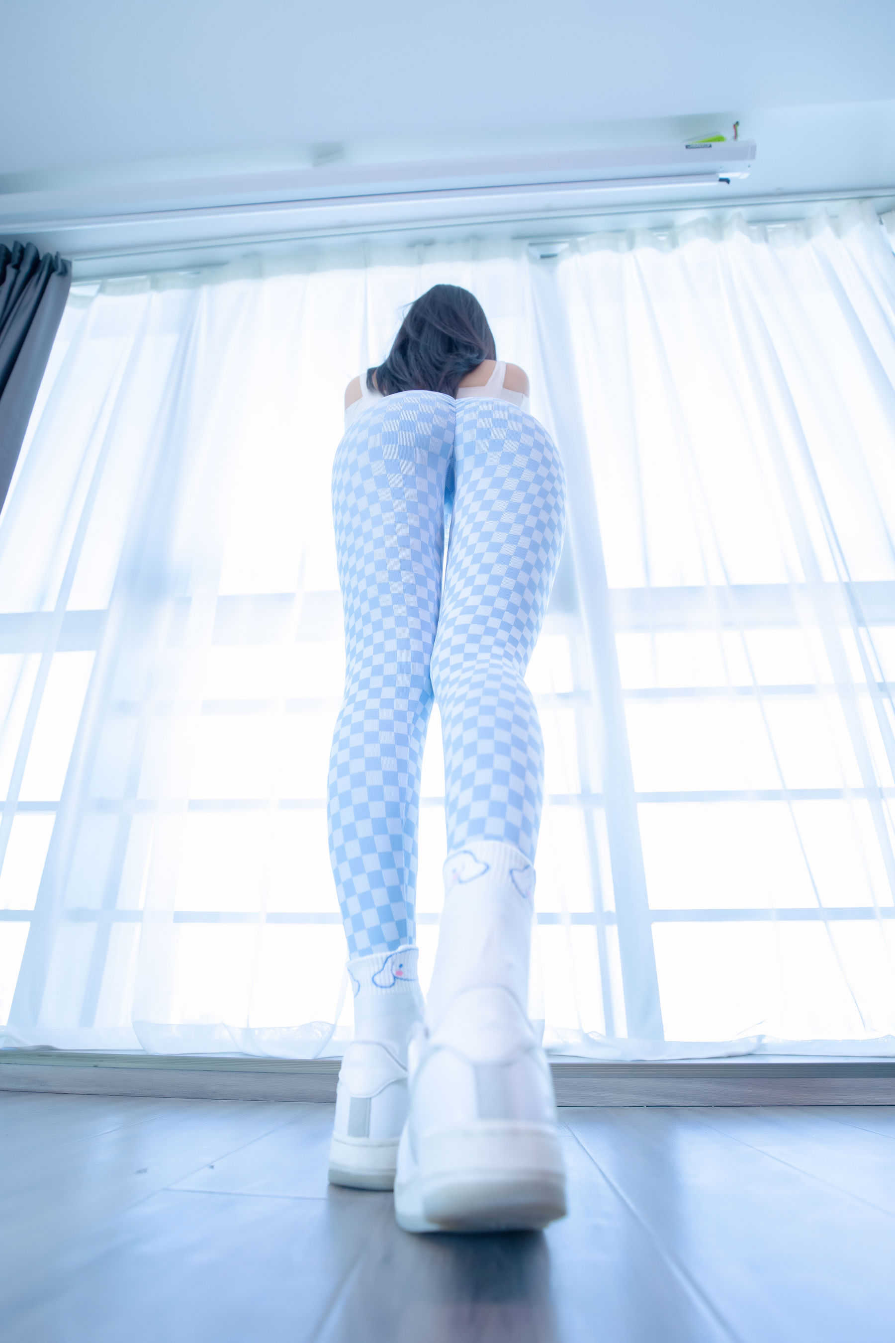 Welfare COS Lolita Shenli Banzhen Winter -Blue and White Grid