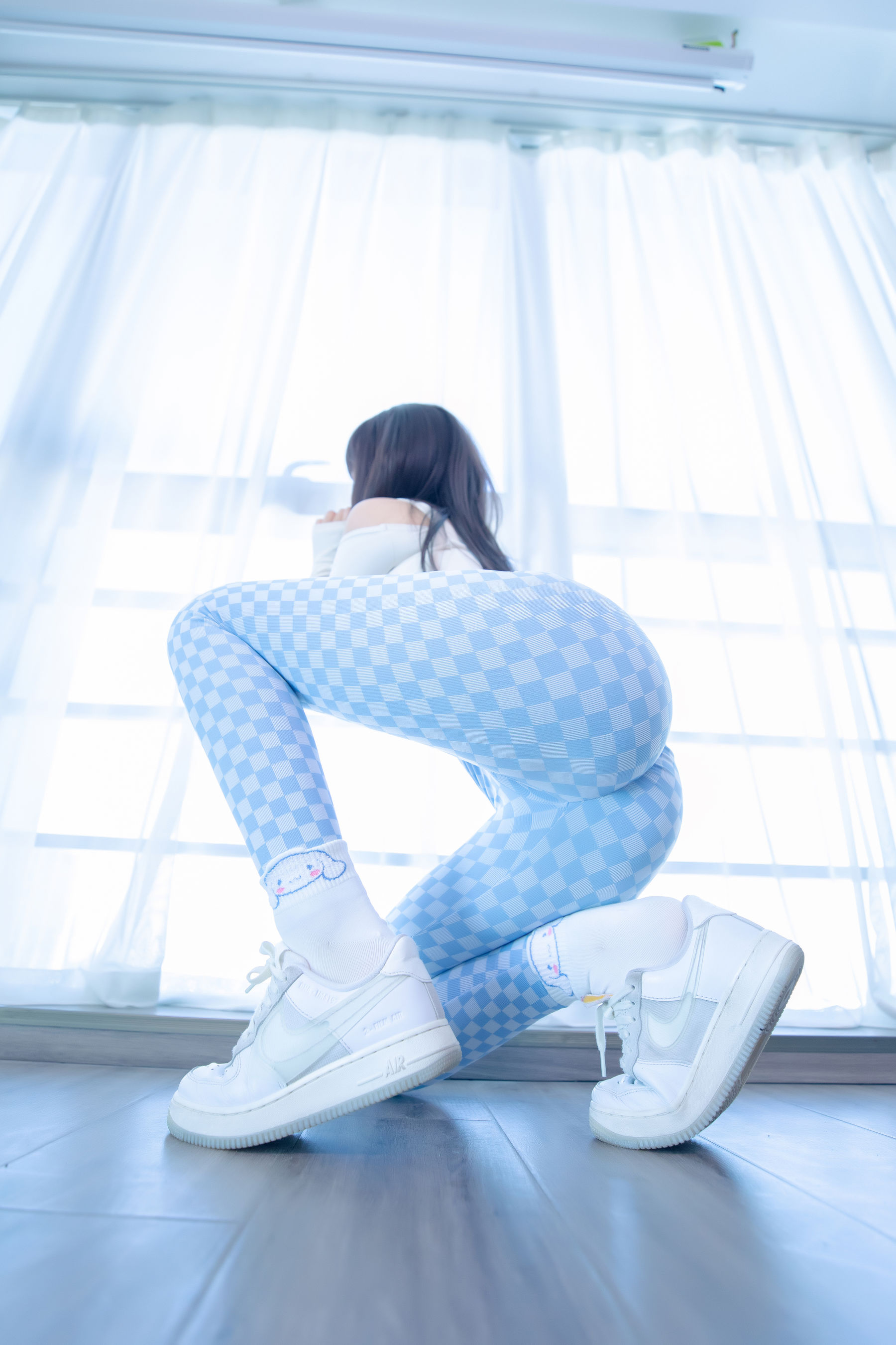 Welfare COS Lolita Shenli Banzhen Winter -Blue and White Grid