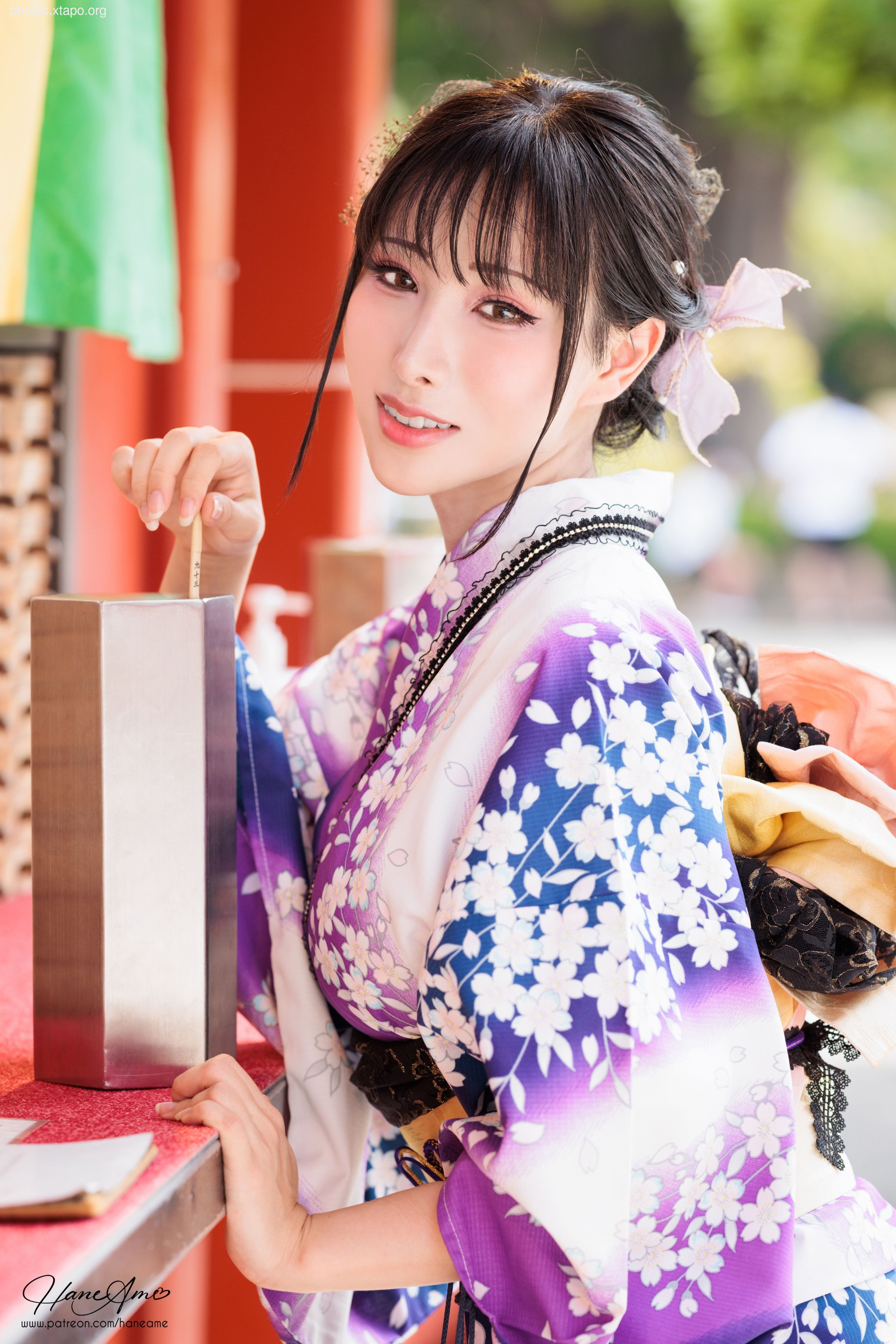Violet summer yukata