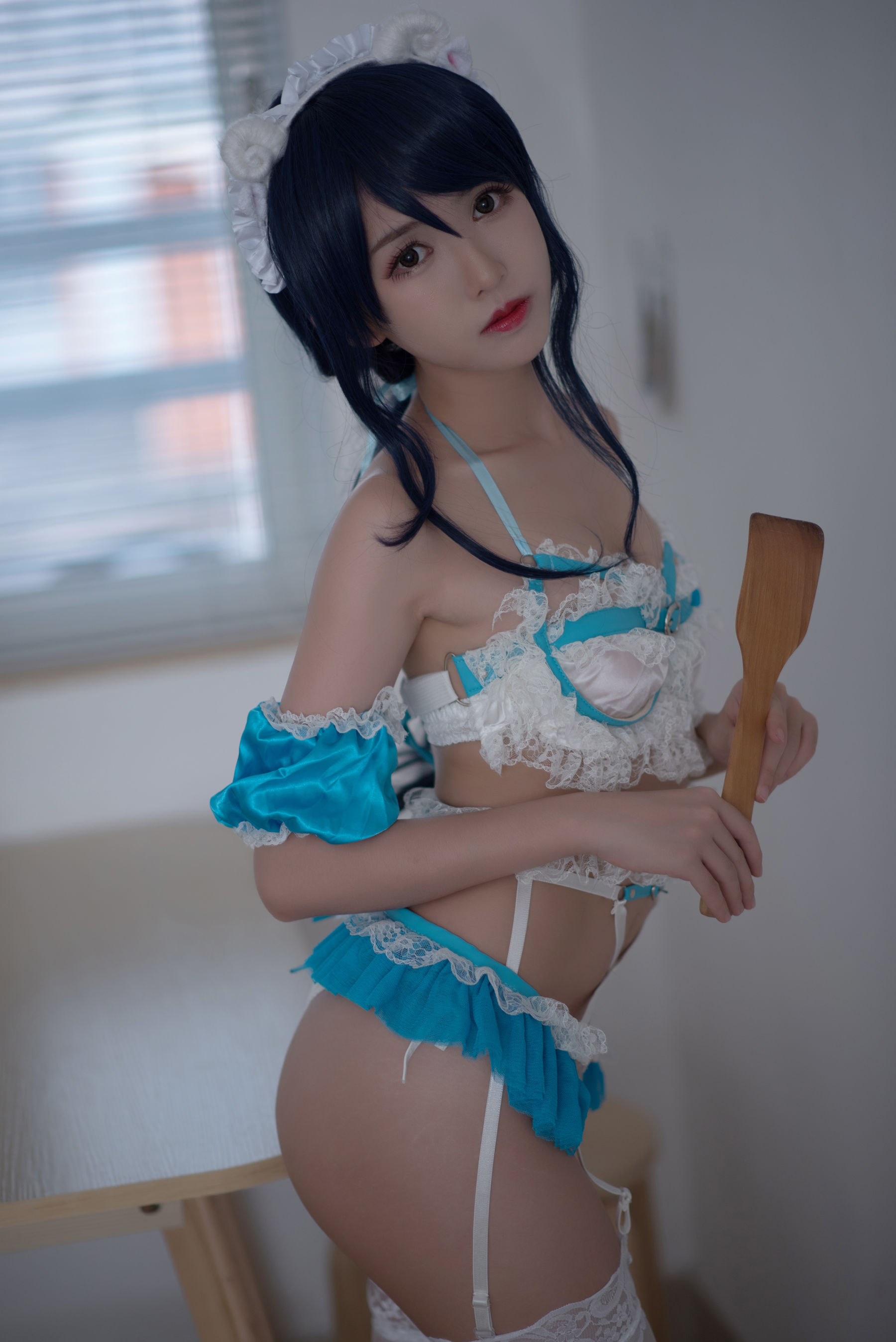 Loli cos Eel Fish -Beast Ear Lace Maid