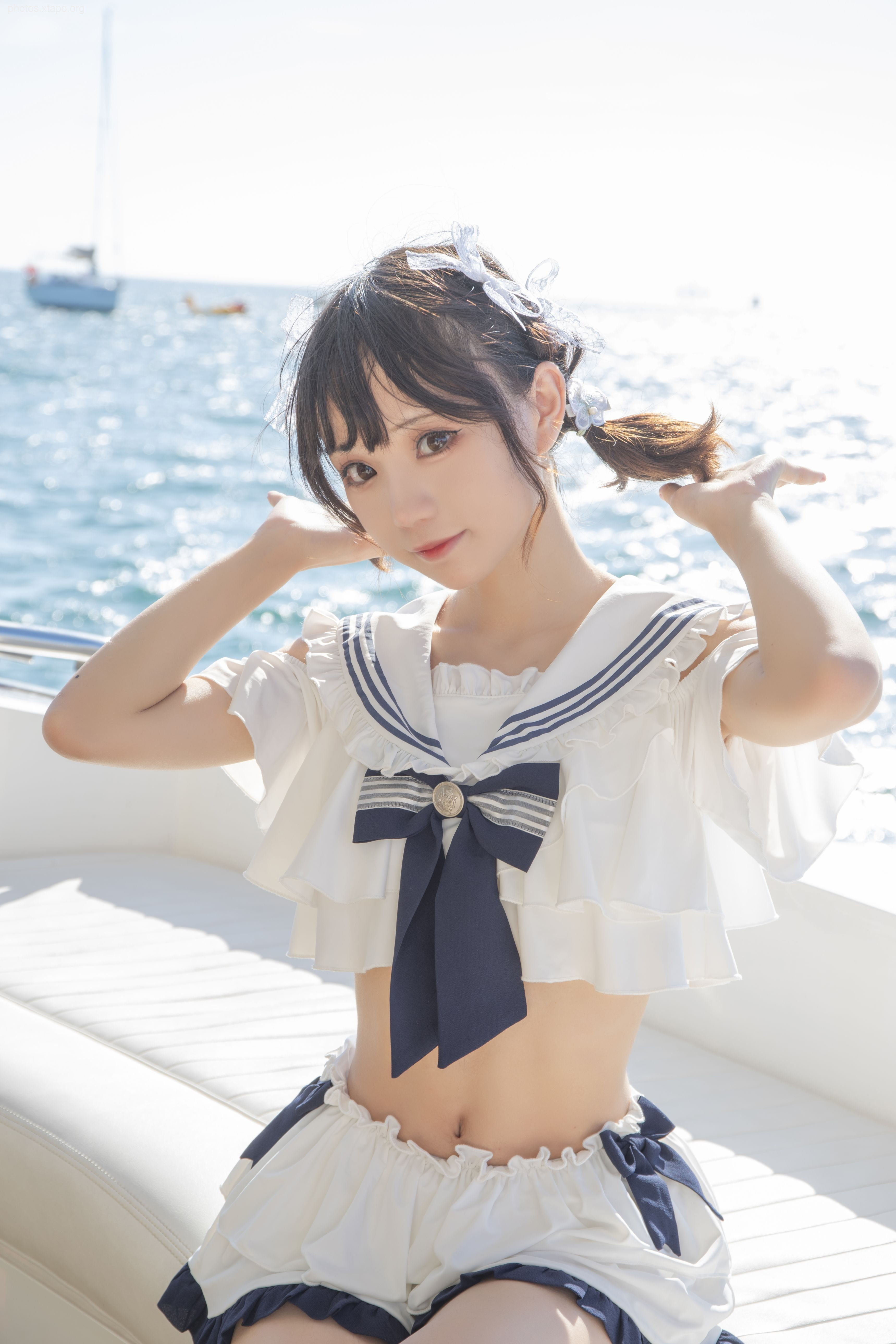 Huayi Hana -Sanya Bear Navy Wind Swimsuit 12P -153MB