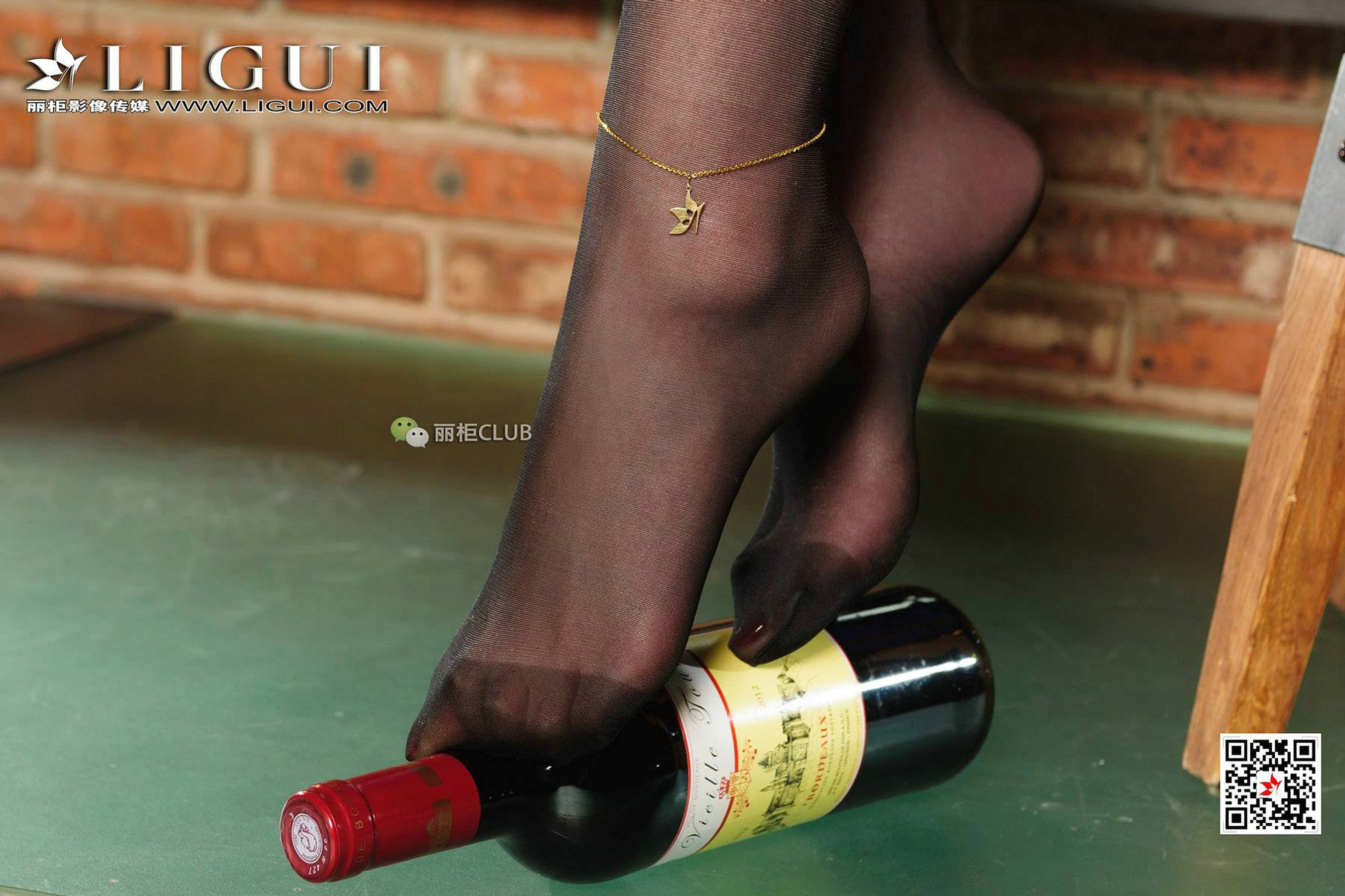 Leg Model Xiaoge Nightclub Black Silk Girl Ligui