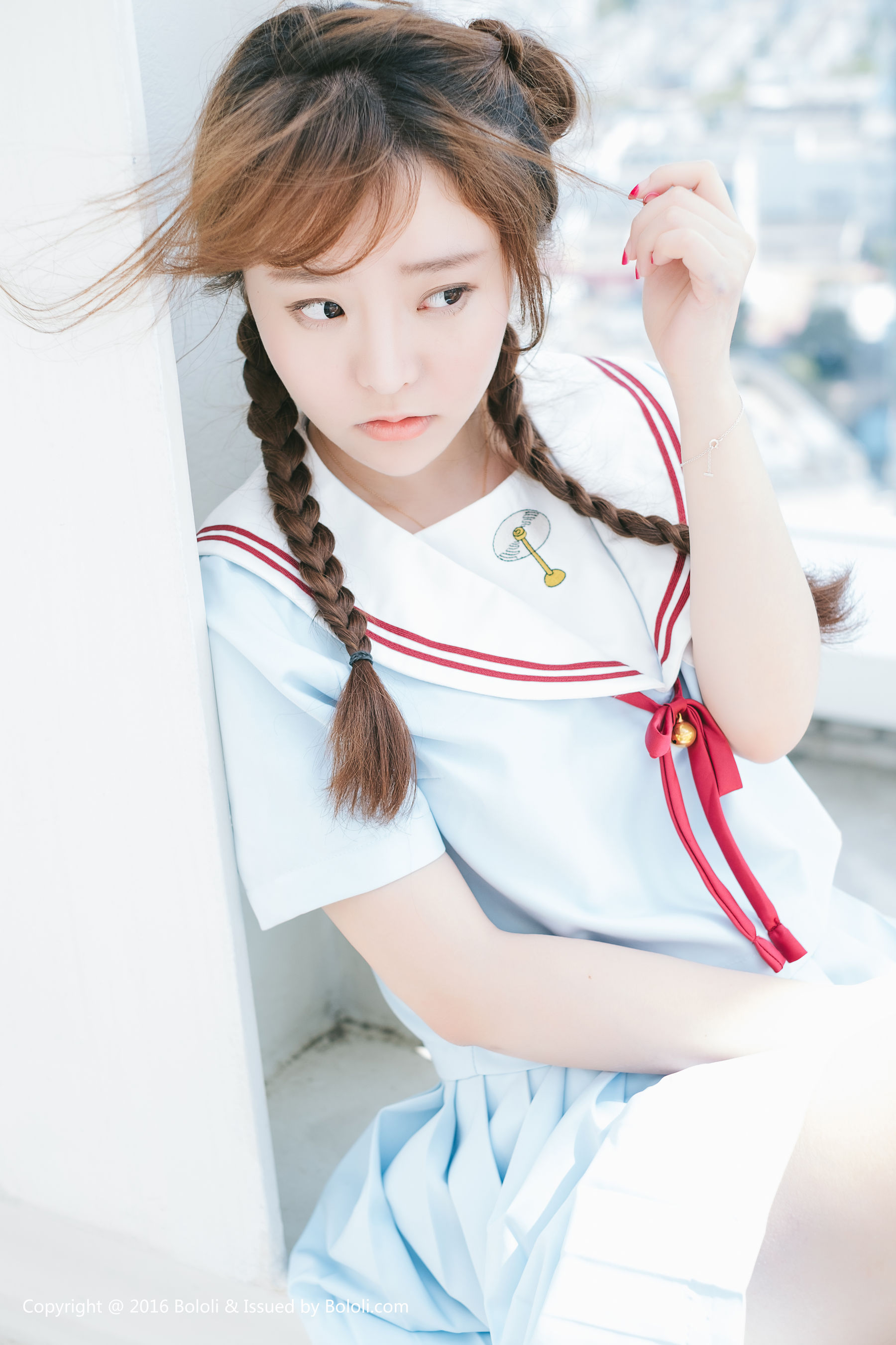 Liu Yanqi Japanese School Uniform Girl Qi Meng Culture KIMOE VOL.025