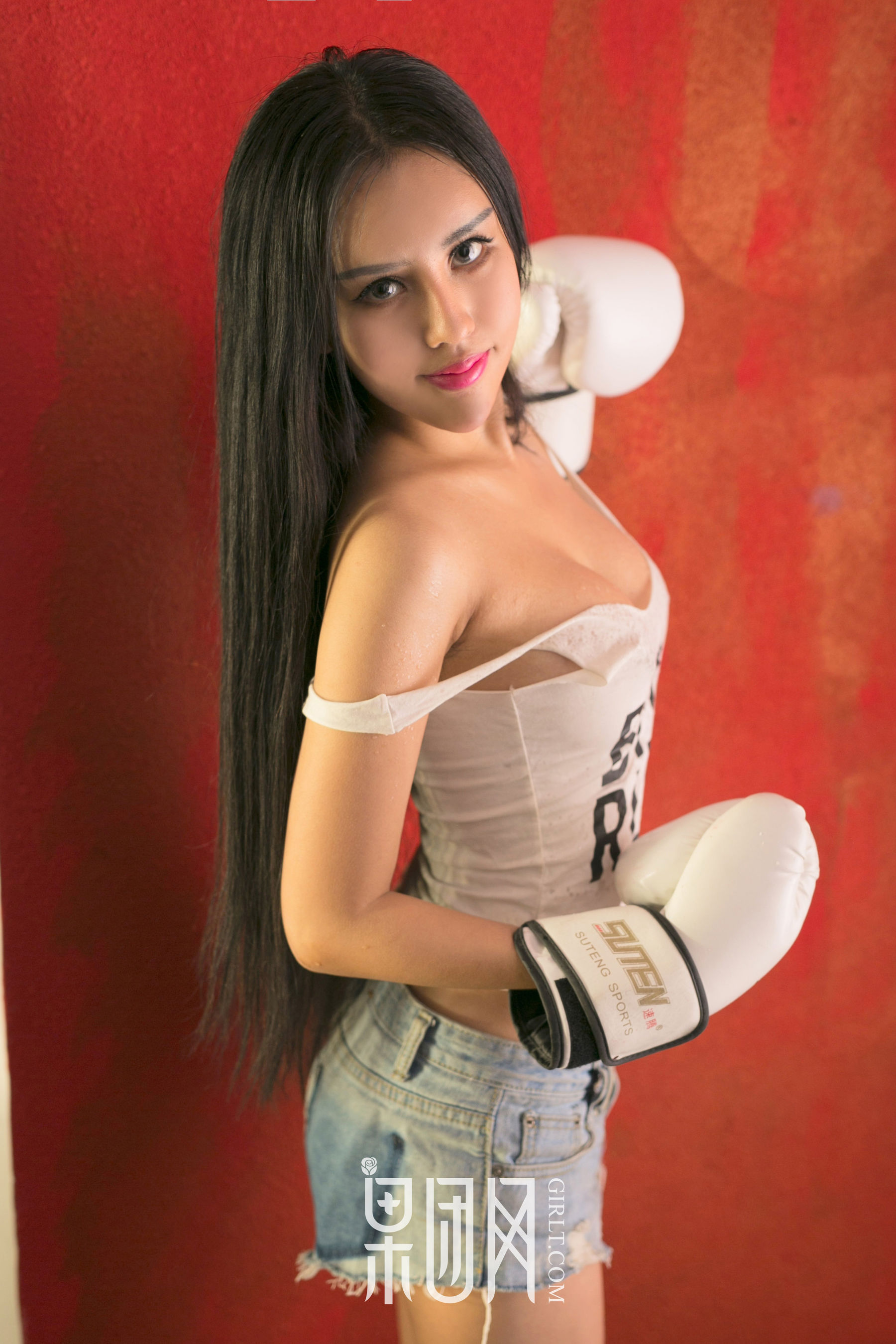 Chen Dia Black Long Straight Hollow Lace Ding Chunguang Charts Fruit Group Girlt No.004