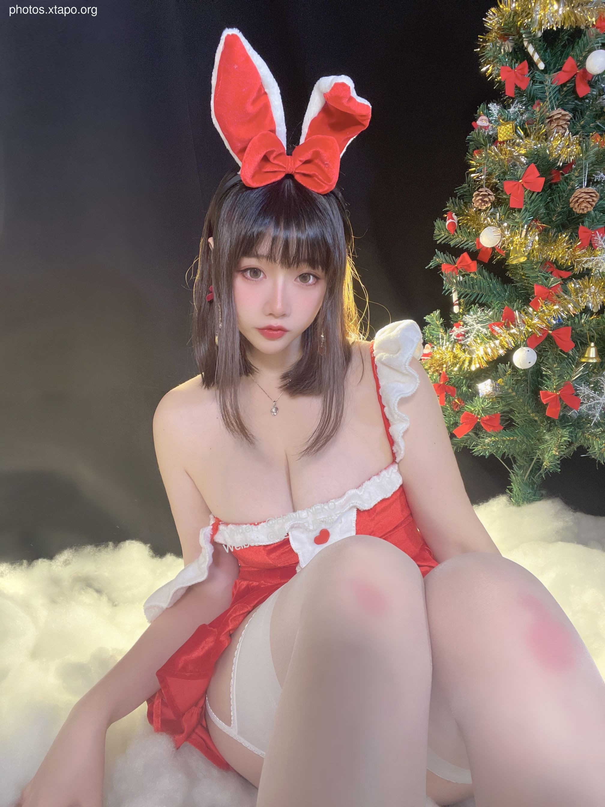 A waste meow Christmas bikinidress 72P3V-620MB