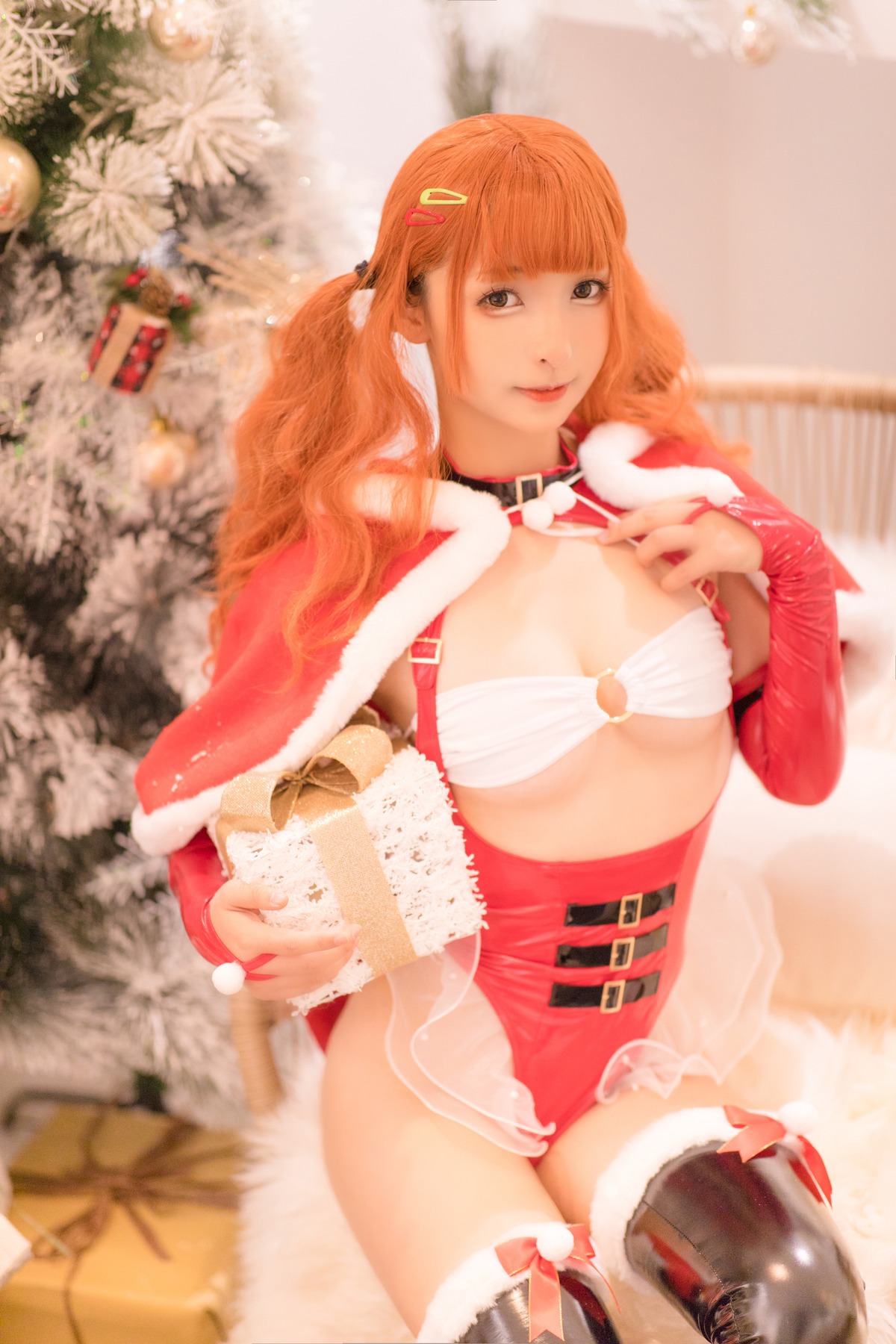 Kagurazaka Mafuyu Cosplay Christmas Queen 圣诞