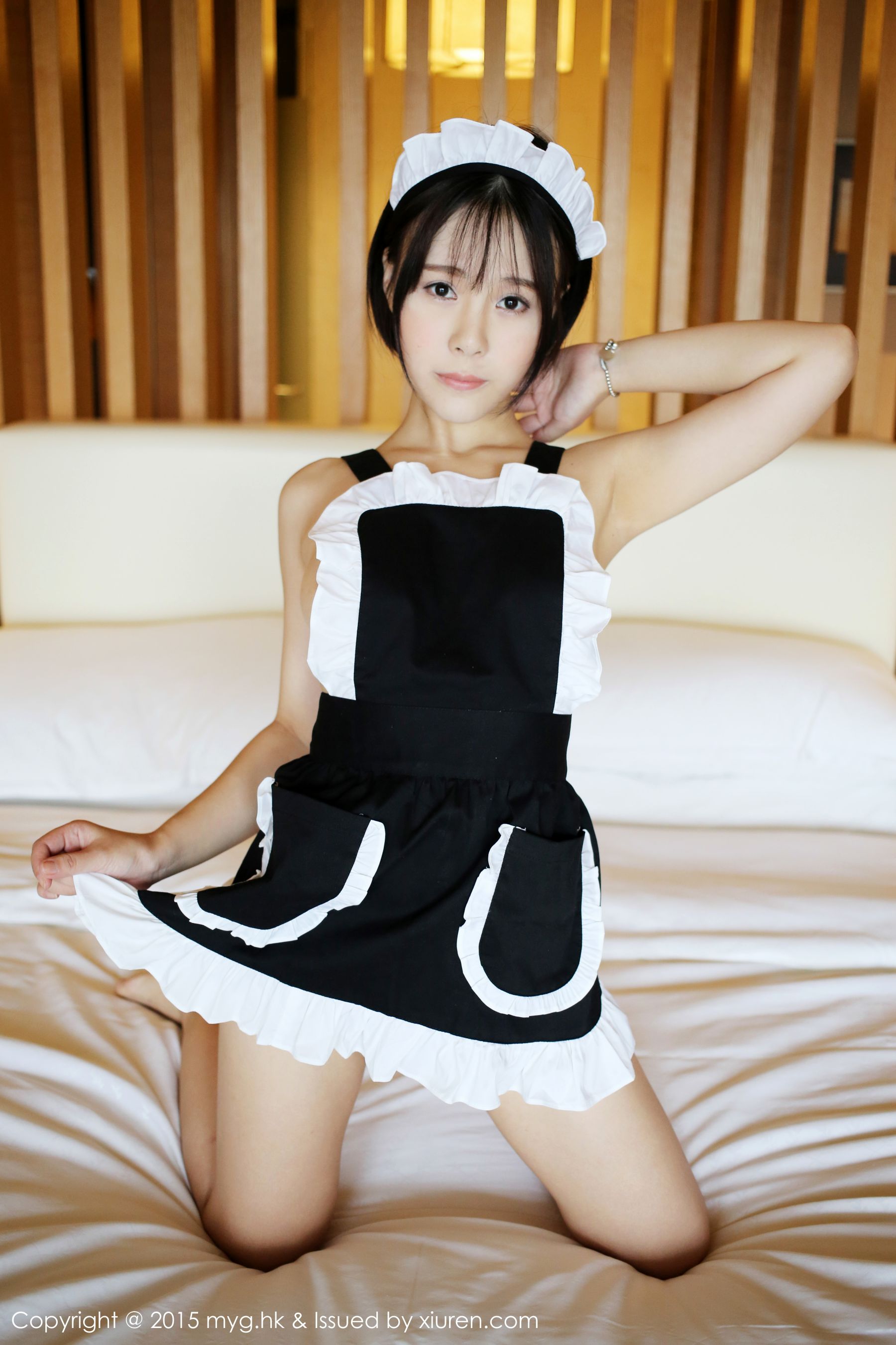 Evelyn Alley Sexy Maid Costume Miyuan Pavilion Mygirl VOL.157