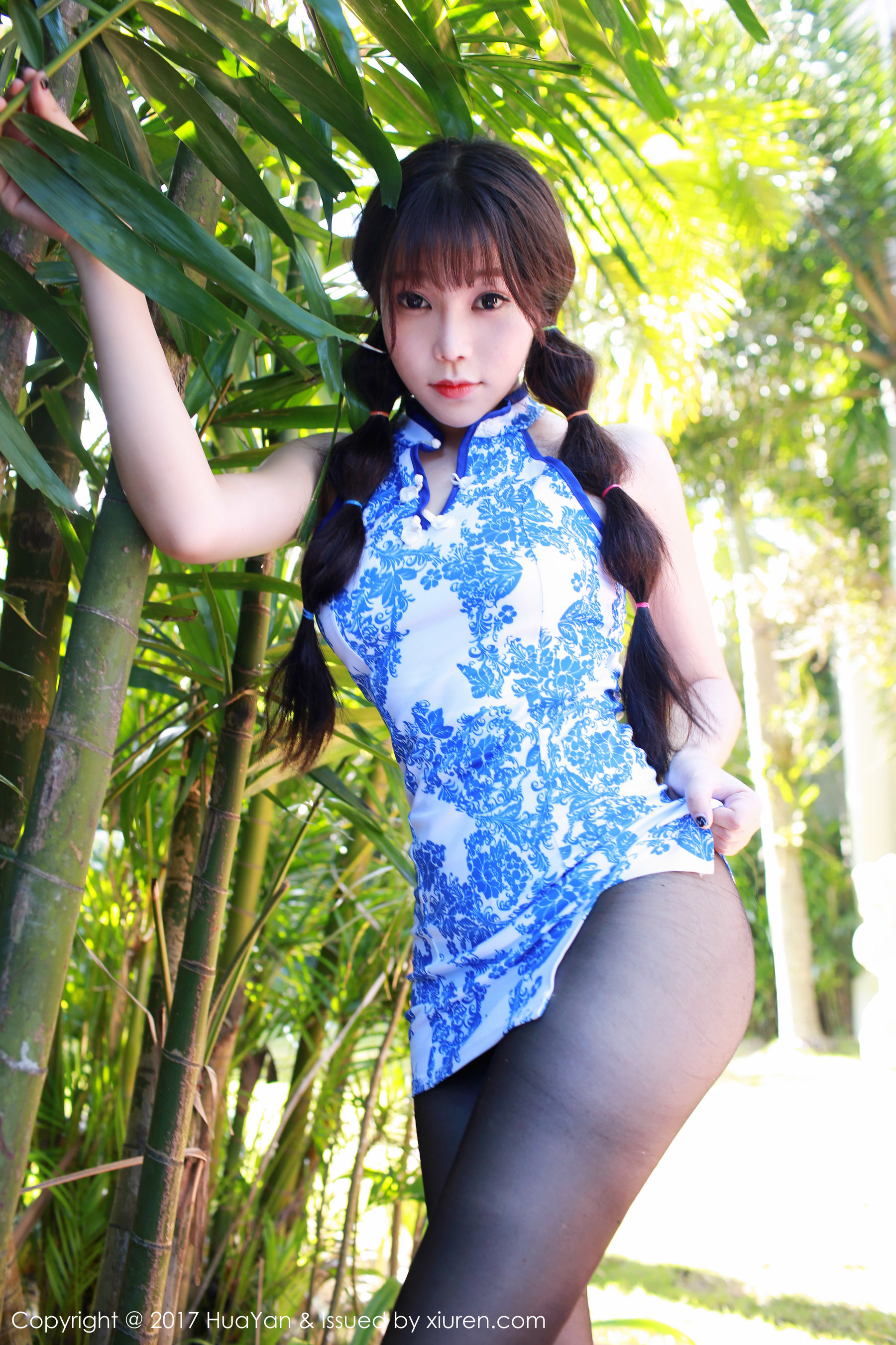 Zhizhi Booty CheongsamBlack Silk Hua Yan Yan Huayan Vol.026